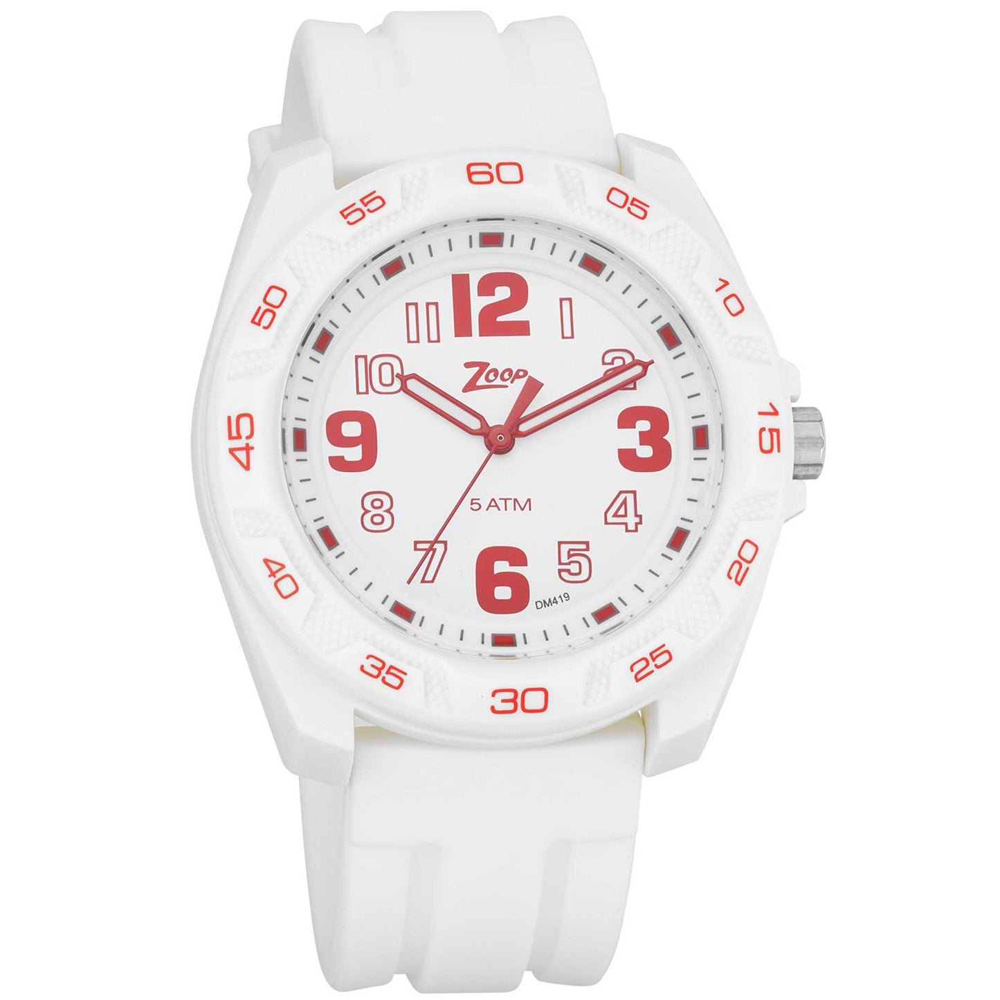 Zoop By Titan Quartz Analog White Dial Silicone Strap Watch for Kids