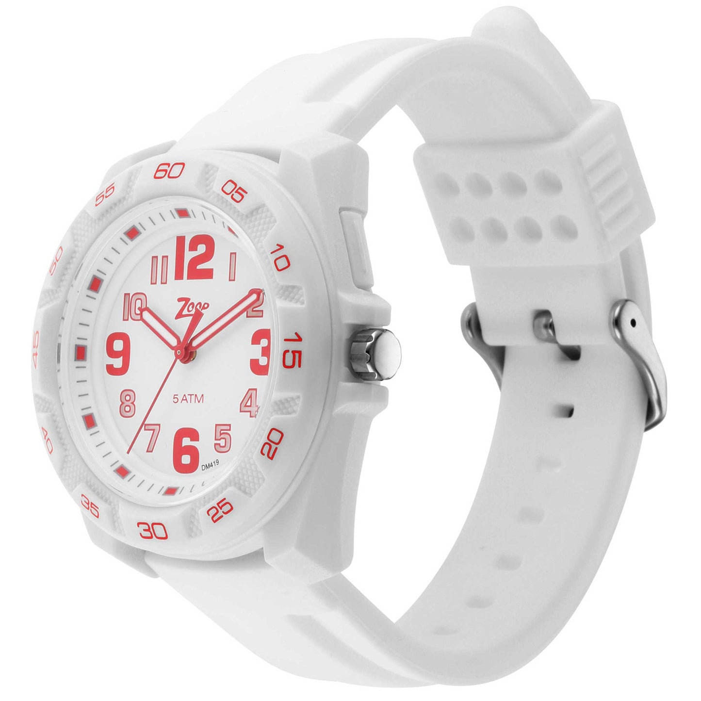 Zoop By Titan Quartz Analog White Dial Silicone Strap Watch for Kids