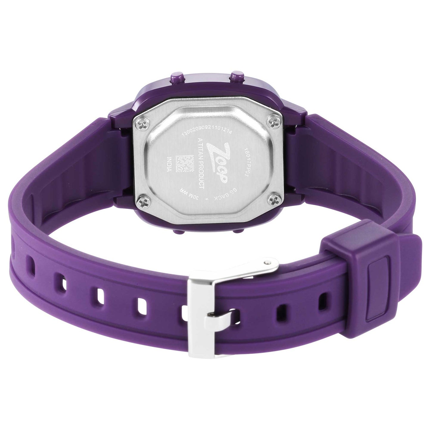 Zoop By Titan DigitalWhite Dial Plastic Strap Watch for Kids