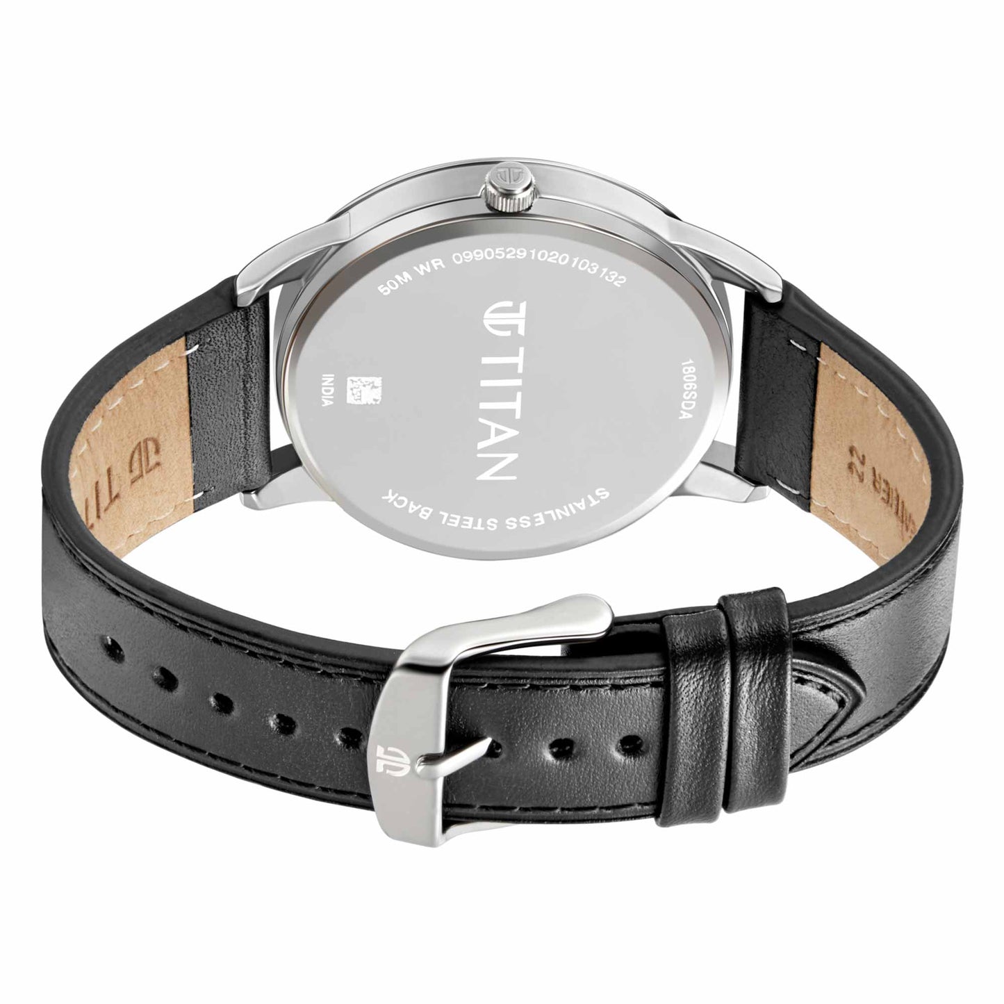 Titan Quartz Analog Leather Strap Watch for Men