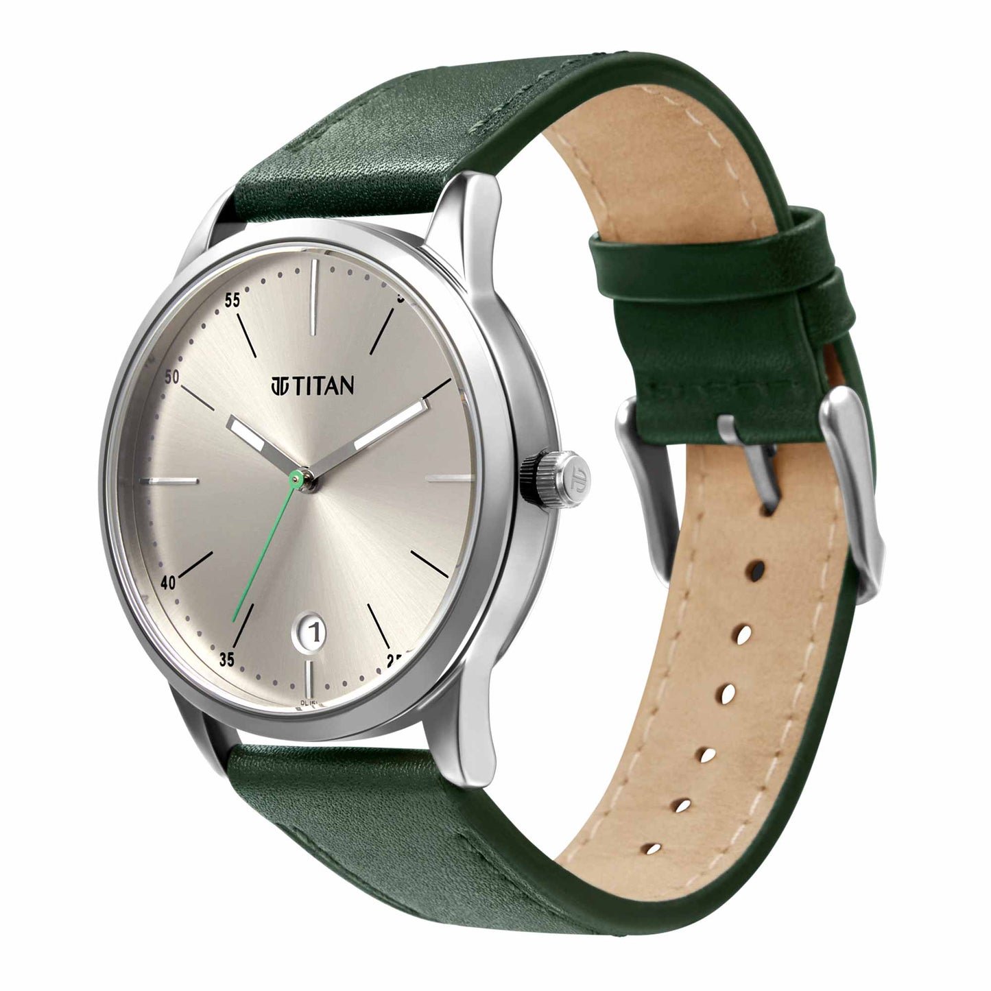 Titan Quartz Analog Leather Strap Watch for Men