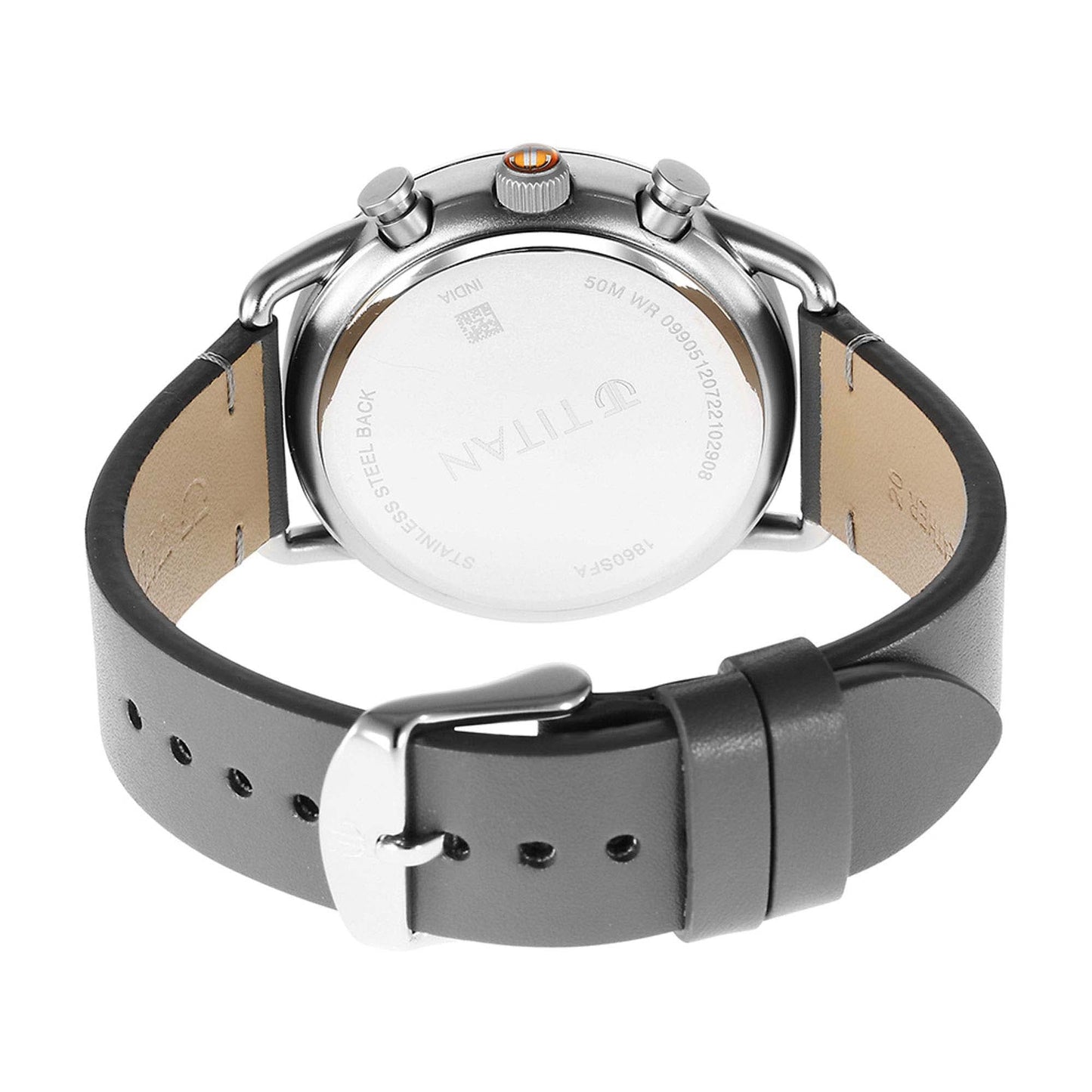 Titan Retro Analog Quartz Leather Strap watch for Men