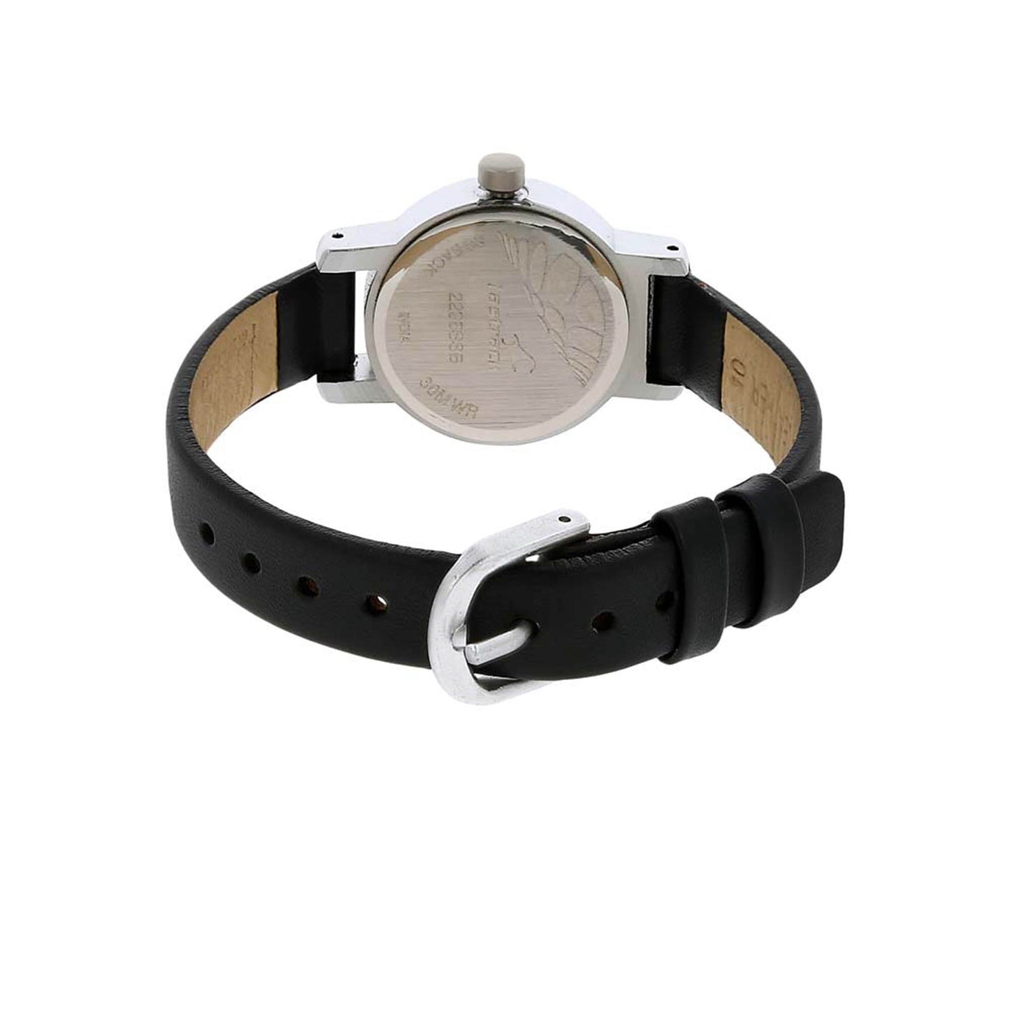Fastrack Quartz Analog Silver Dial Leather Strap Watch for Girls