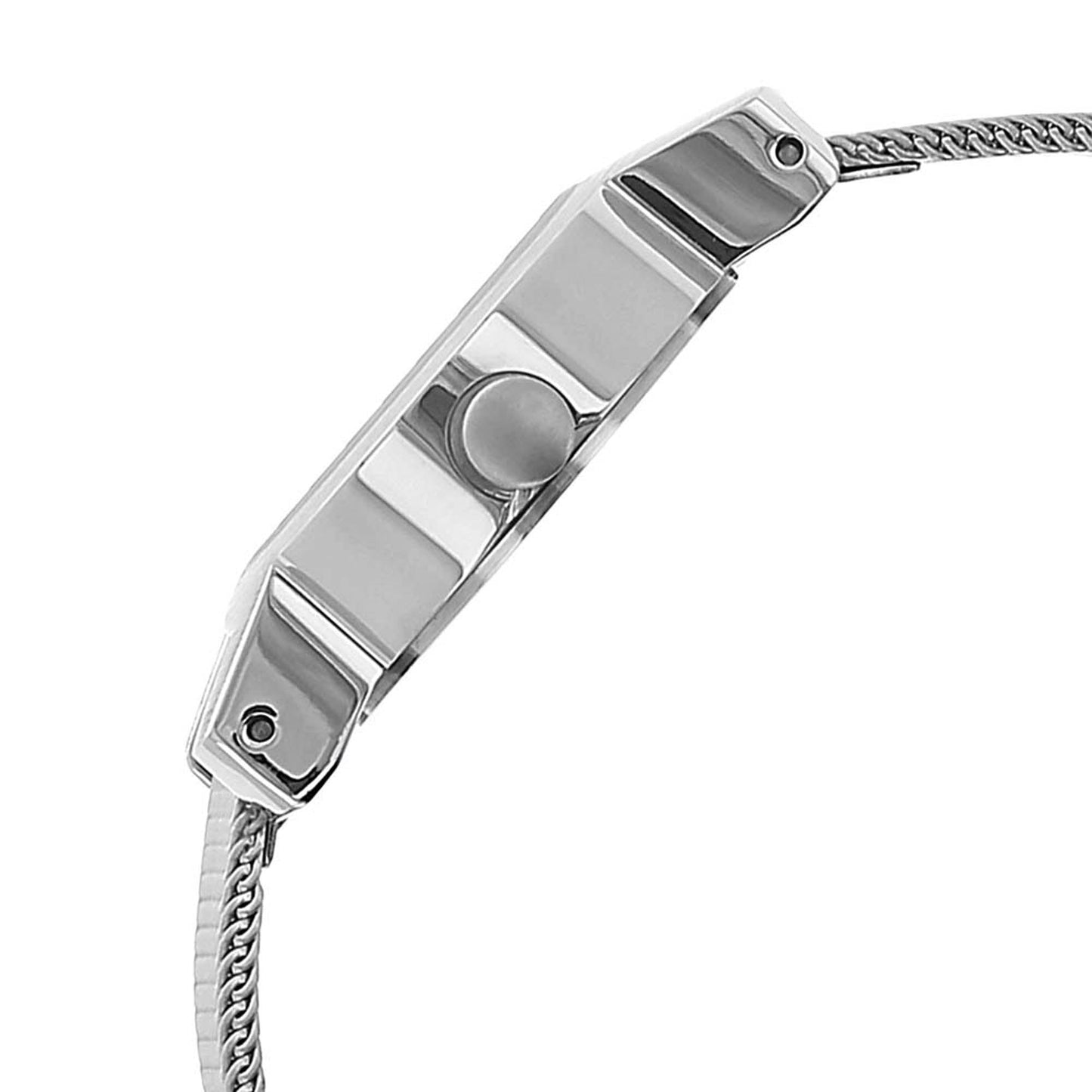Fastrack Quartz Analog White Dial Metal Strap Watch for Girls