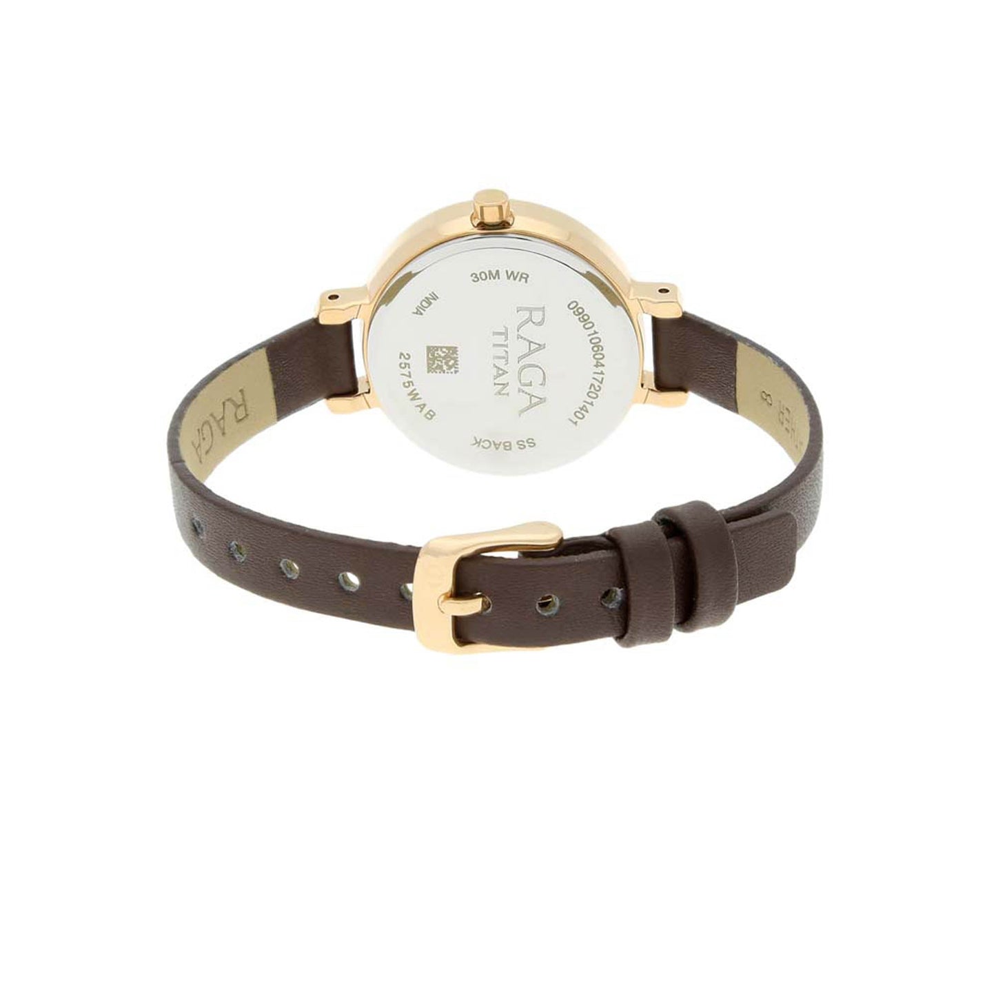 Titan Raga Viva Rose Gold Dial Women Watch With Leather Strap