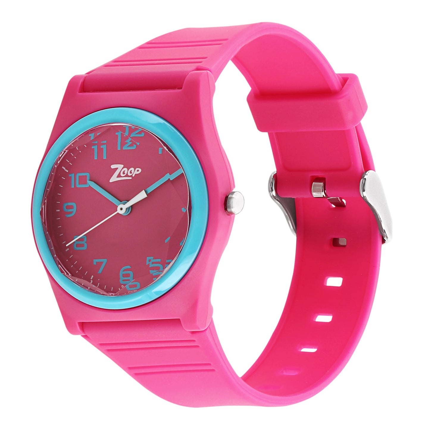 Zoop By Titan Quartz Analog Pink Dial PU Strap Watch for Kids