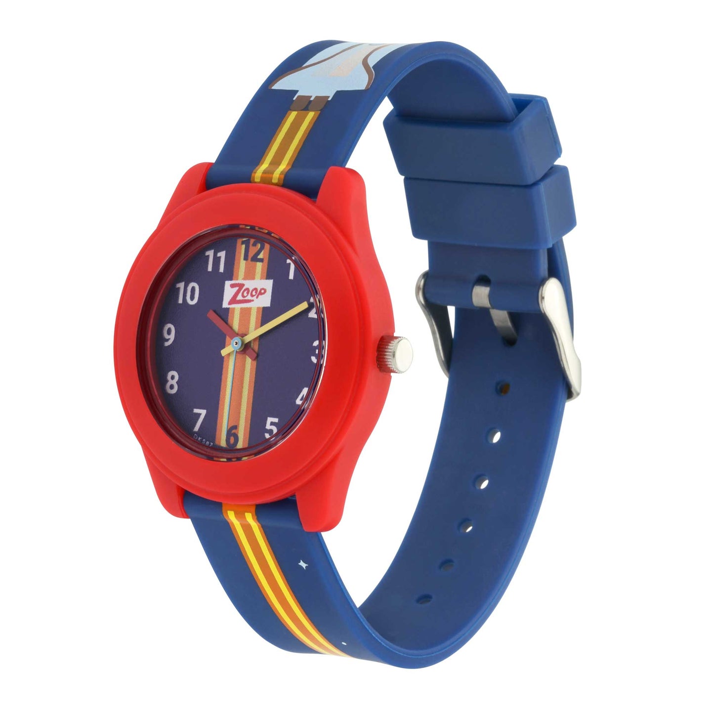 Zoop By Titan Quartz Analog Blue Dial PU Strap Watch for Kids
