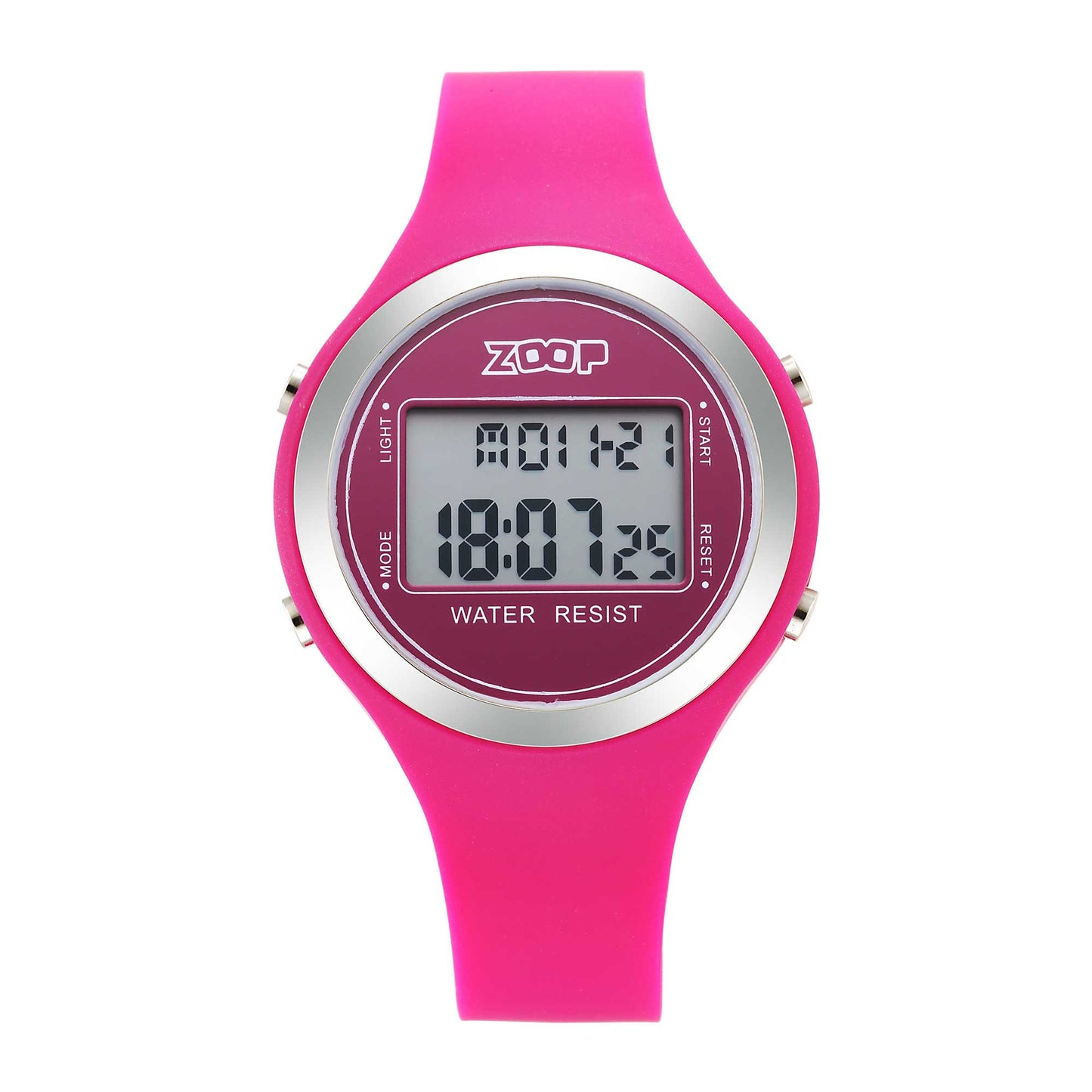 Zoop Digital Digital Dial Unisex Watch With Silicone Strap