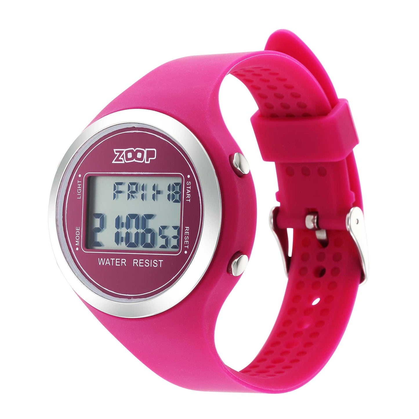 Zoop Digital Digital Dial Unisex Watch With Silicone Strap