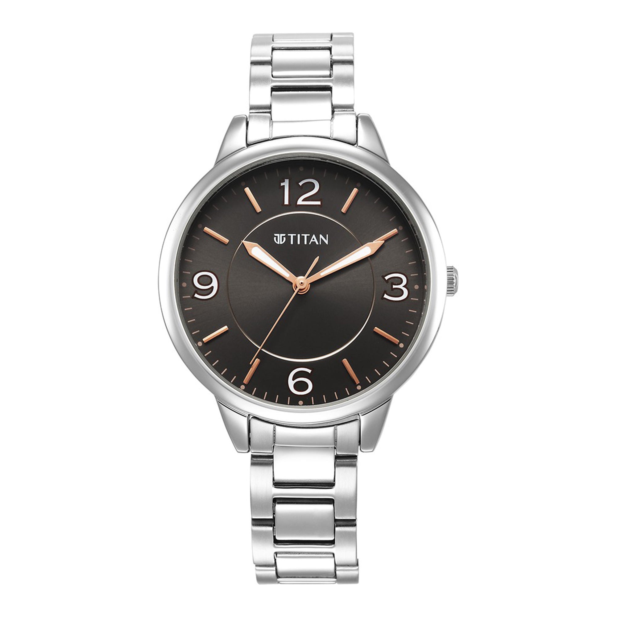 Titan Urban Anthracite Dial Analog Metal Strap watch for Women