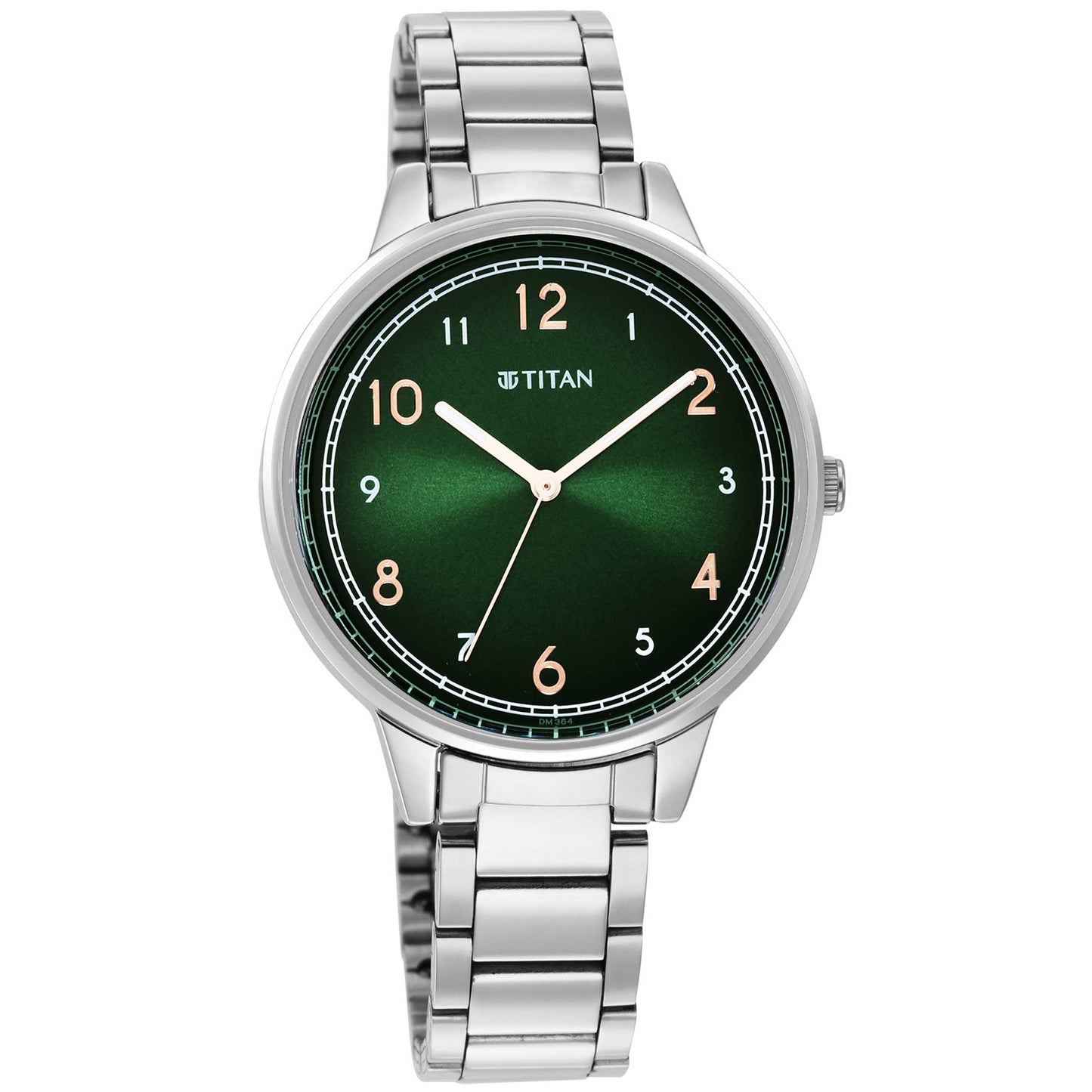 Titan Trendsetters Green Dial Analog Stainless Steel Strap watch for Women