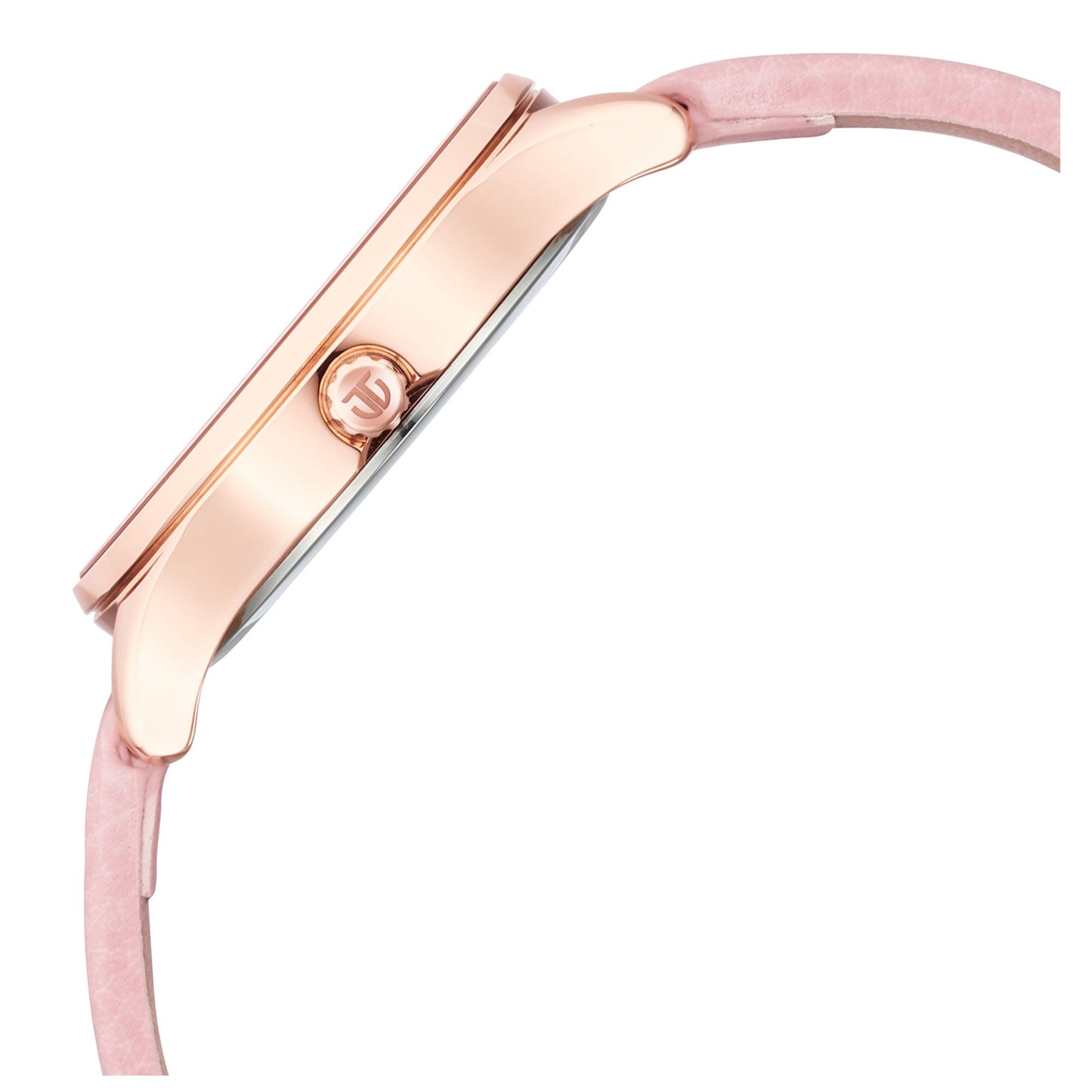 Titan Pastel Dreams Pink Mother of Pearl Dial Analog Leather Strap Watch for Women