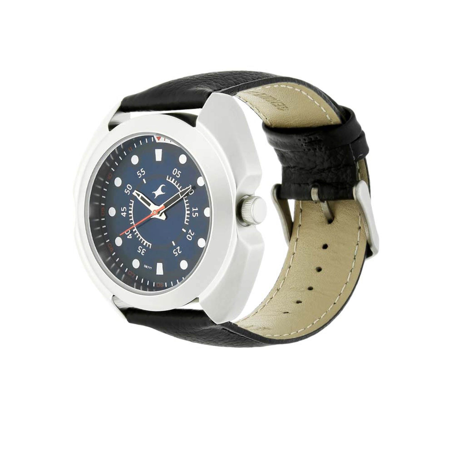 Fastrack Quartz Analog Blue Dial Leather Strap Watch for Guys