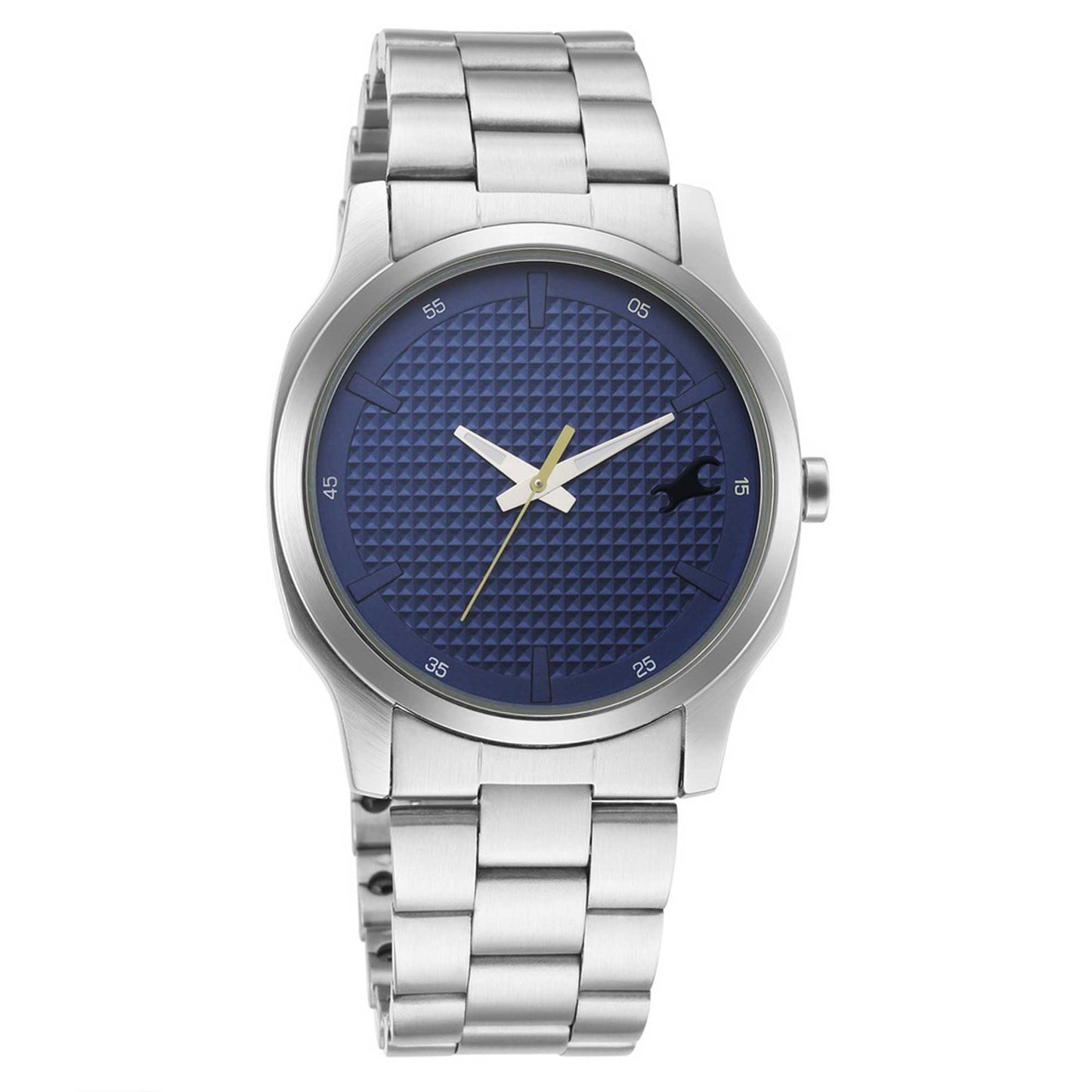 Fastrack Stunners Quartz Analog Blue Dial Metal Strap Watch for Guys