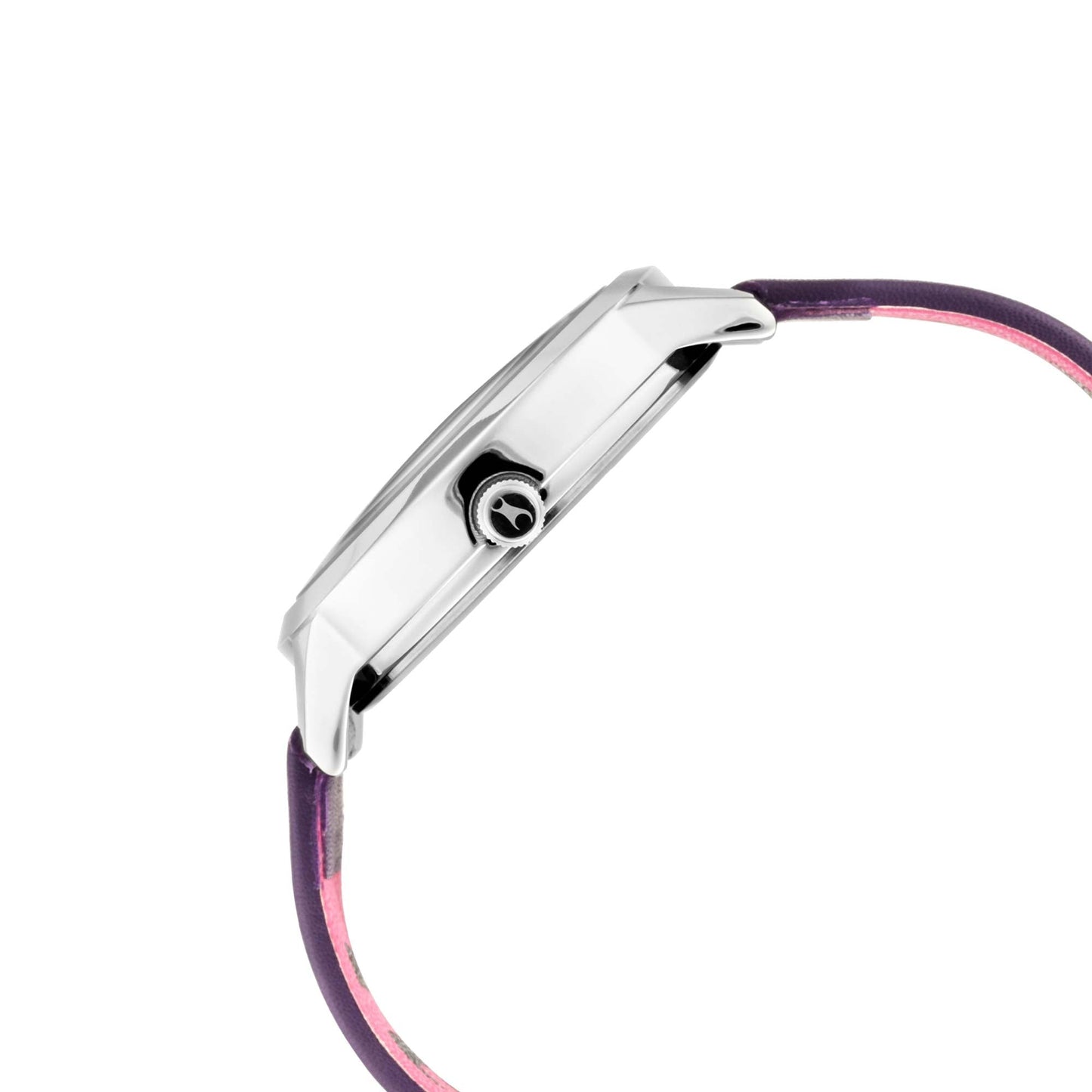 Fastrack Fastrack Fit Outs Quartz Analog with Date Multicoloured Dial Leather Strap Watch for Girls