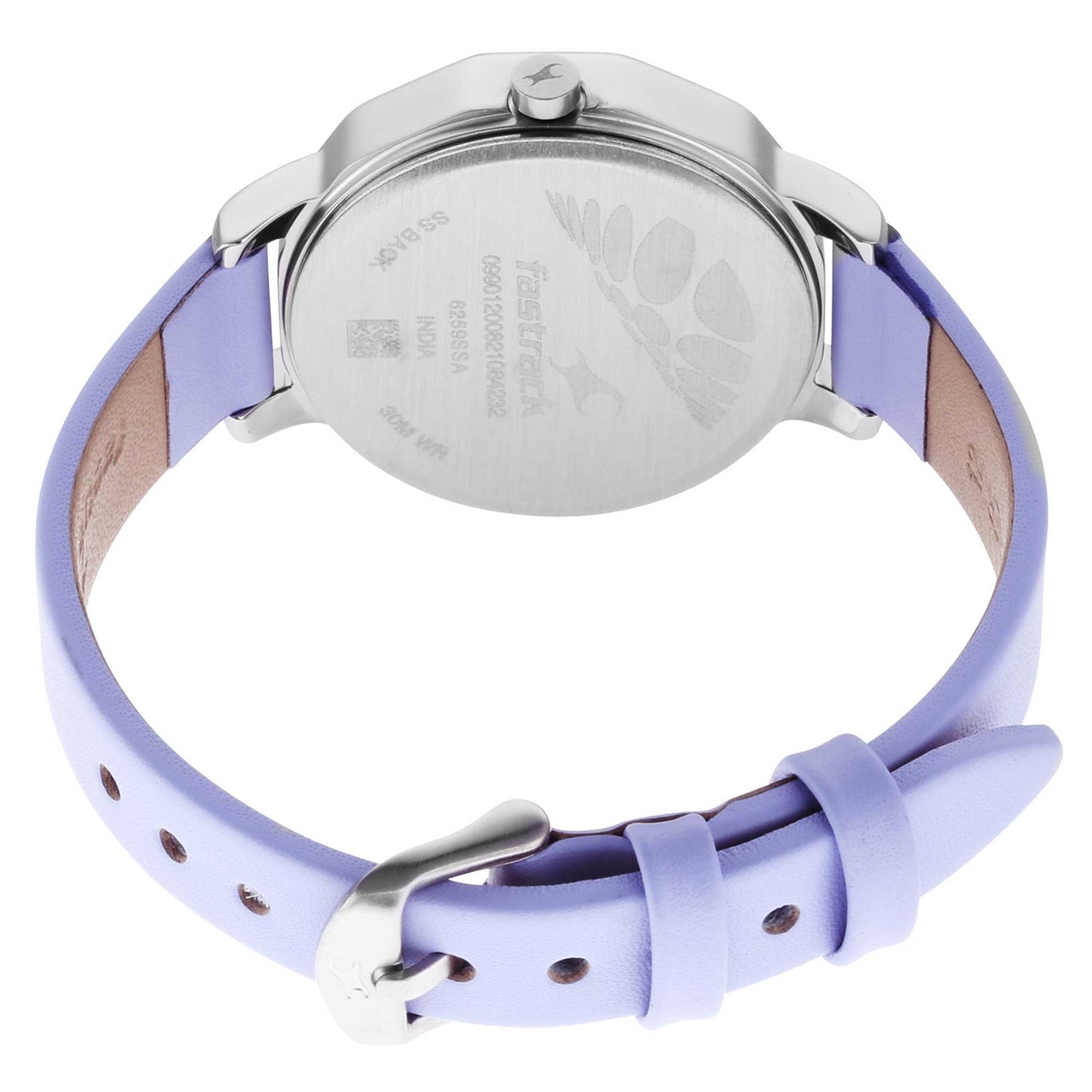 Fastrack Uptown Retreat Quartz Analog Grey Dial Leather Strap Watch for Girls