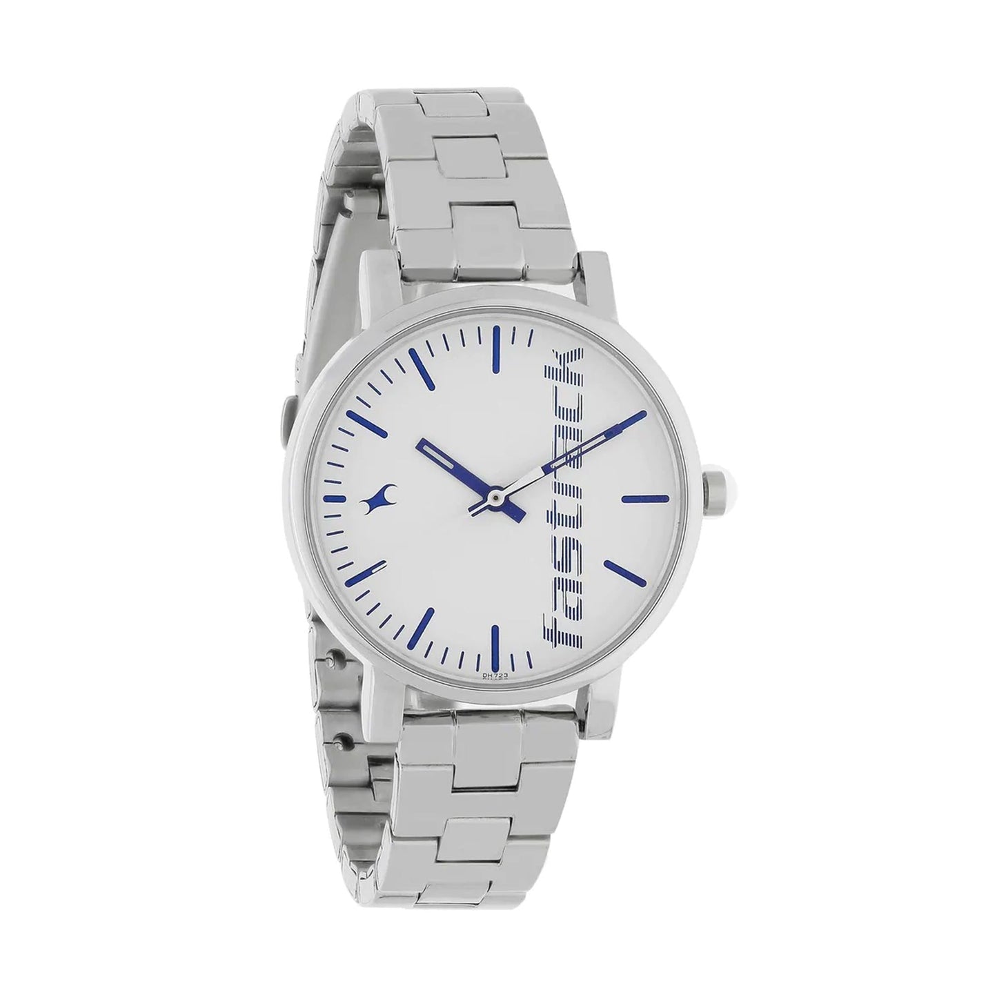 Fastrack Quartz Analog White Dial Stainless Steel Strap Watch for Girls