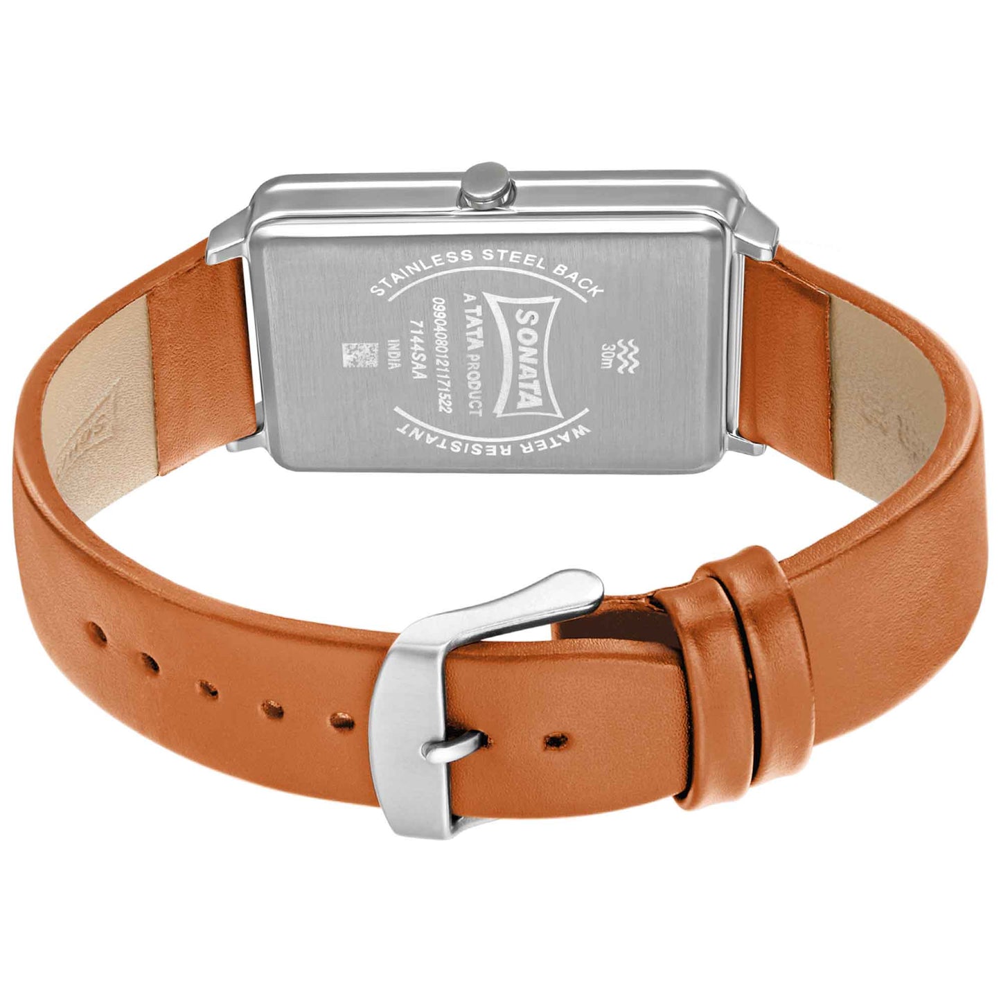 Sonata Quartz Analog Leather Strap Watch for Men