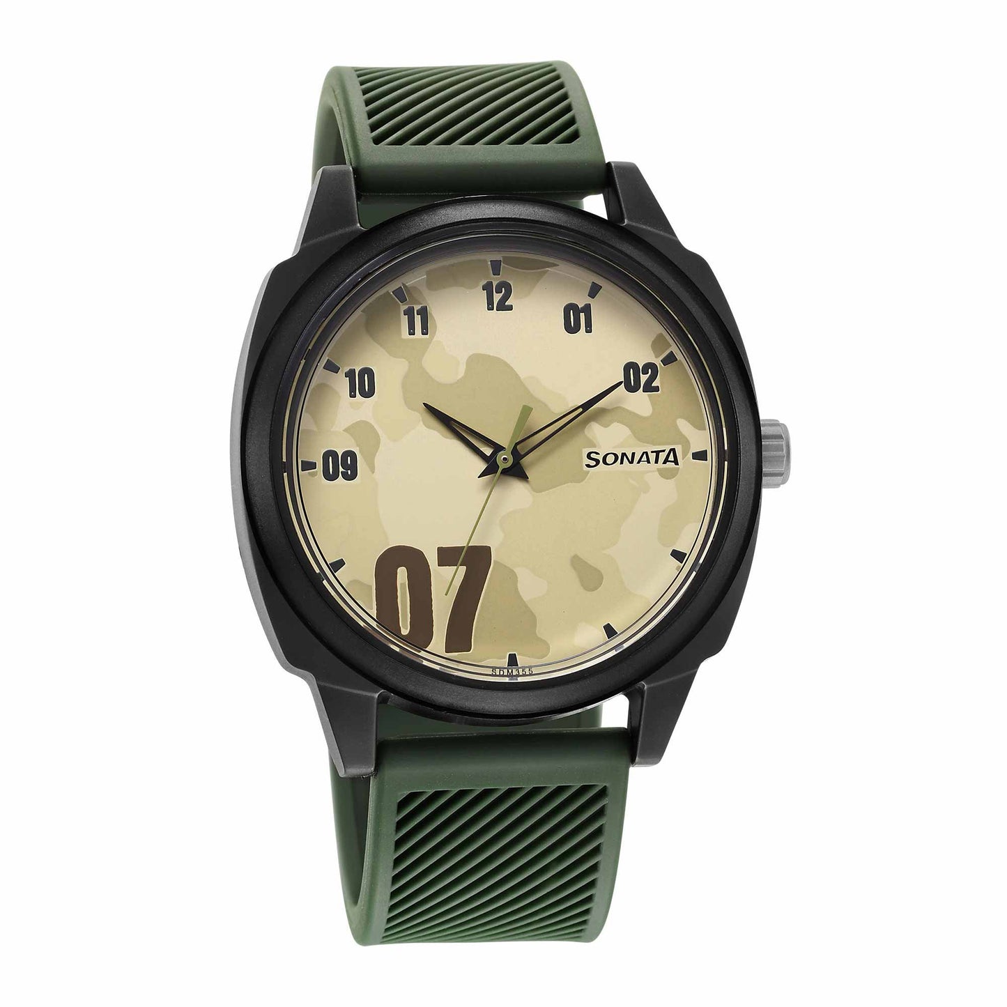 Camo Multicoloured Dial Plastic Strap Watch for Men