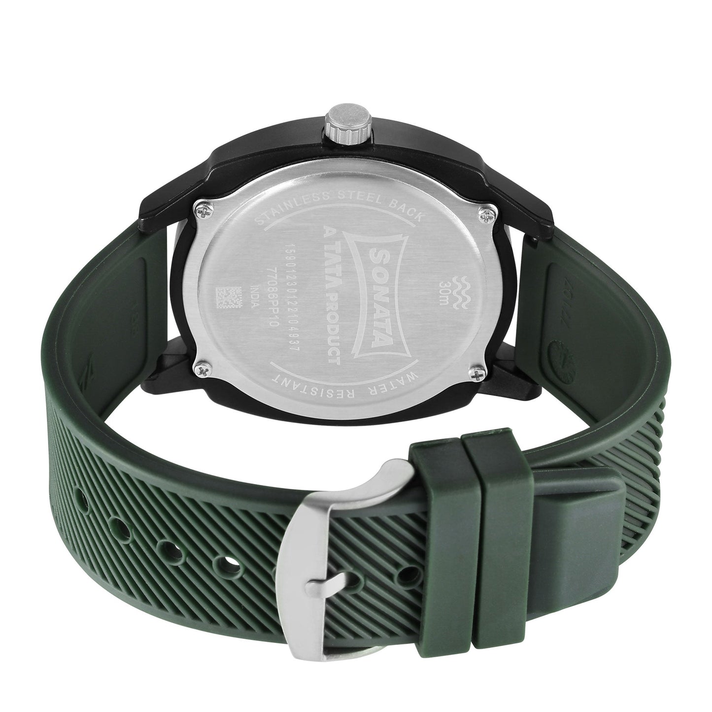 Camo Multicoloured Dial Plastic Strap Watch for Men