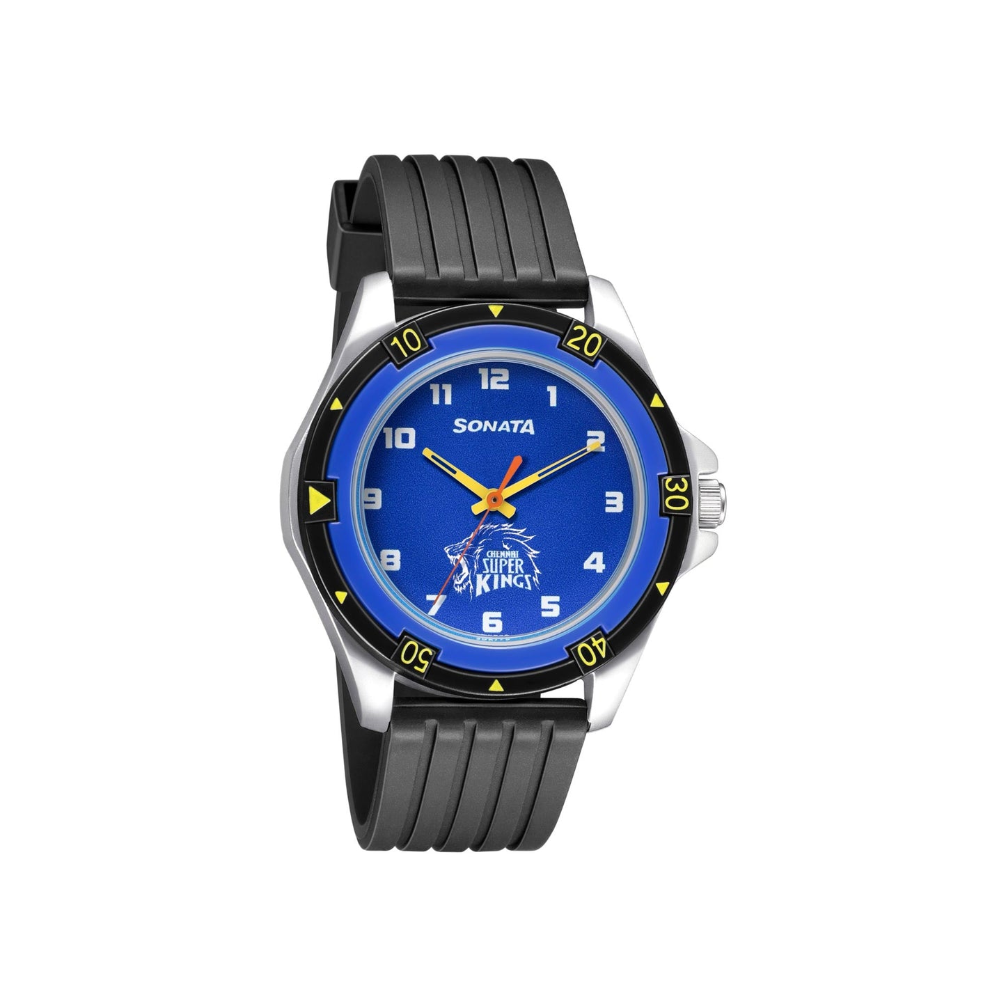 SF Csk Quartz Analog Blue Dial TPU Strap Unisex Watch