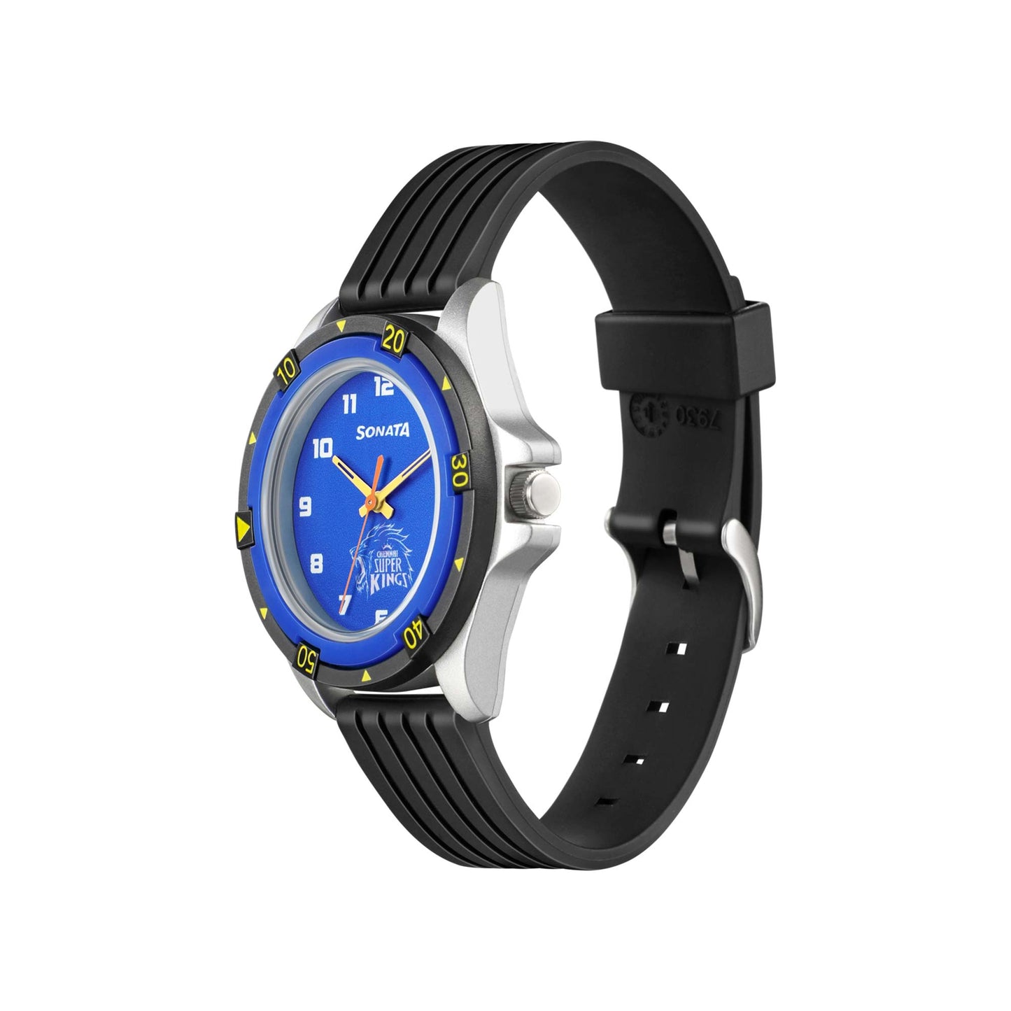 SF Csk Quartz Analog Blue Dial TPU Strap Unisex Watch