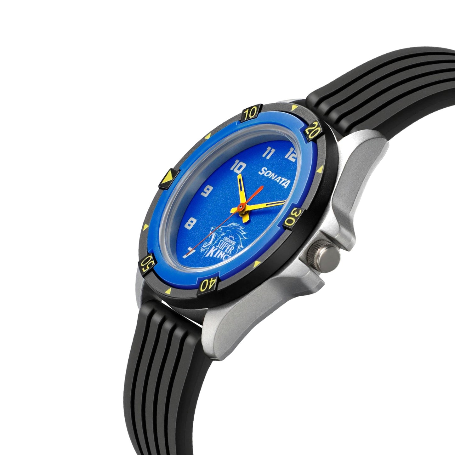 SF Csk Quartz Analog Blue Dial TPU Strap Unisex Watch