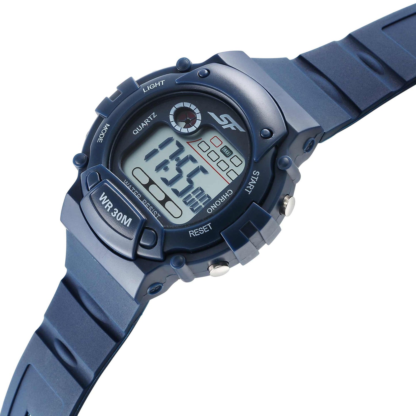 Sonata Digital Dial Grey Plastic Strap Watch for Men