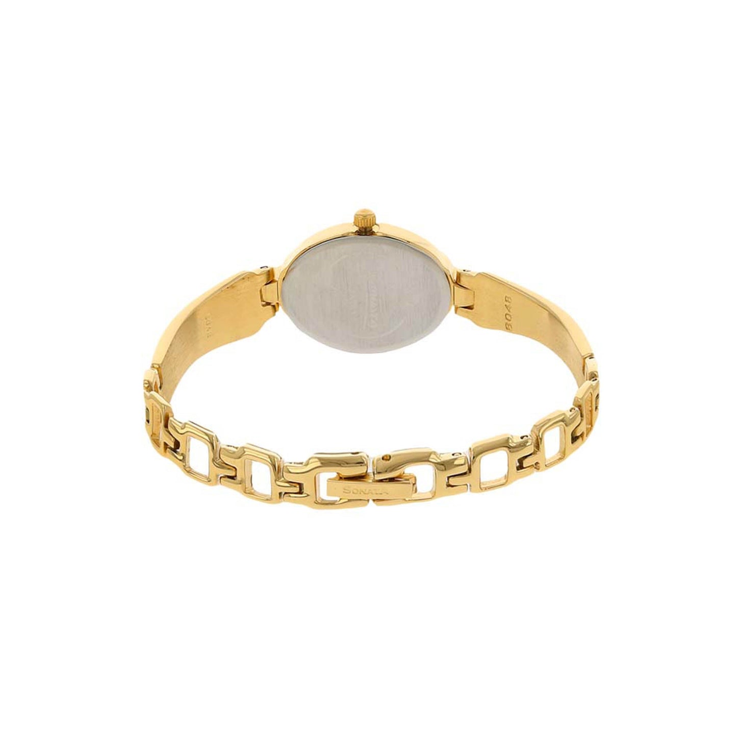 Sonata Quartz Analog White Dial Metal Strap Watch for Women