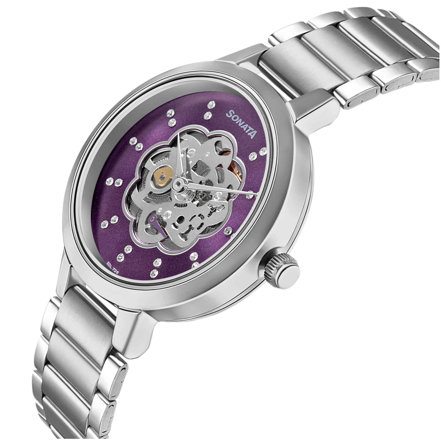 Sonata Unveil Quartz Multifunction Stainless Steel Strap Watch for Women