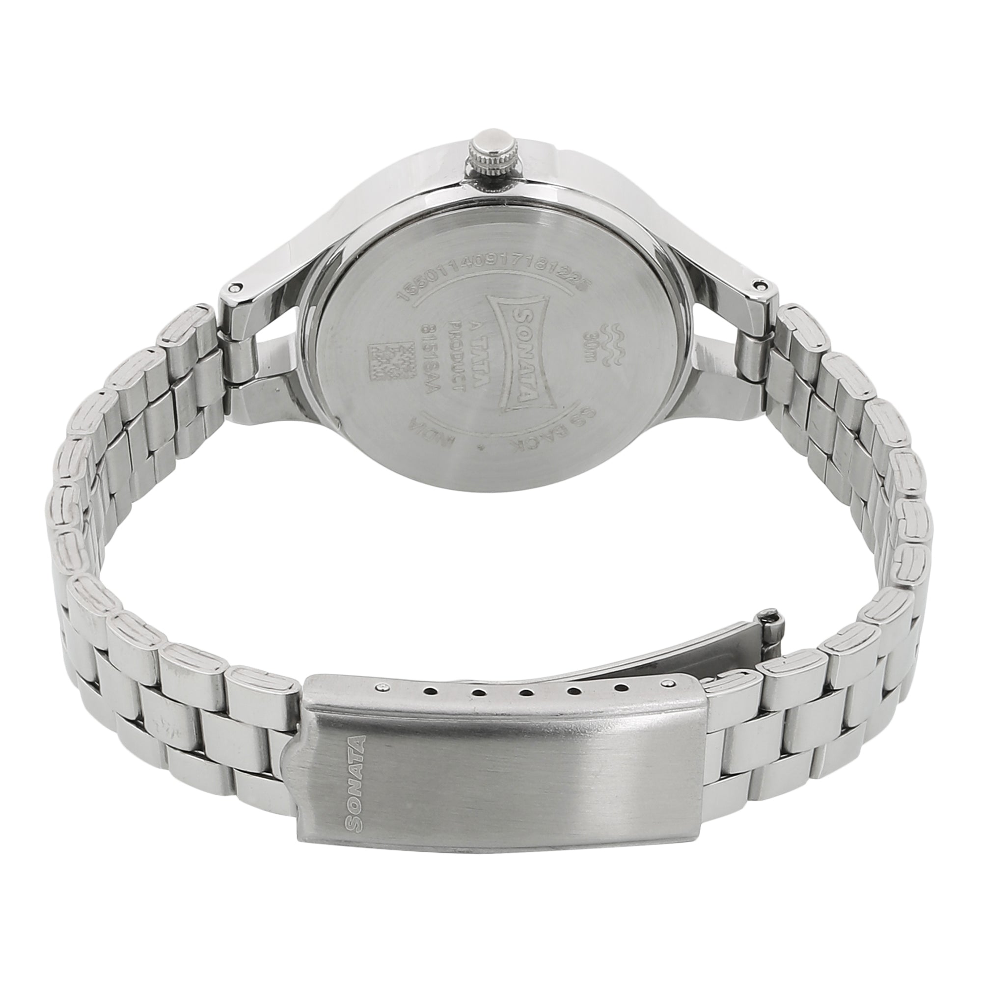 Sonata Mission Mangal Silver Dial Women Watch With Stainless Steel Strap