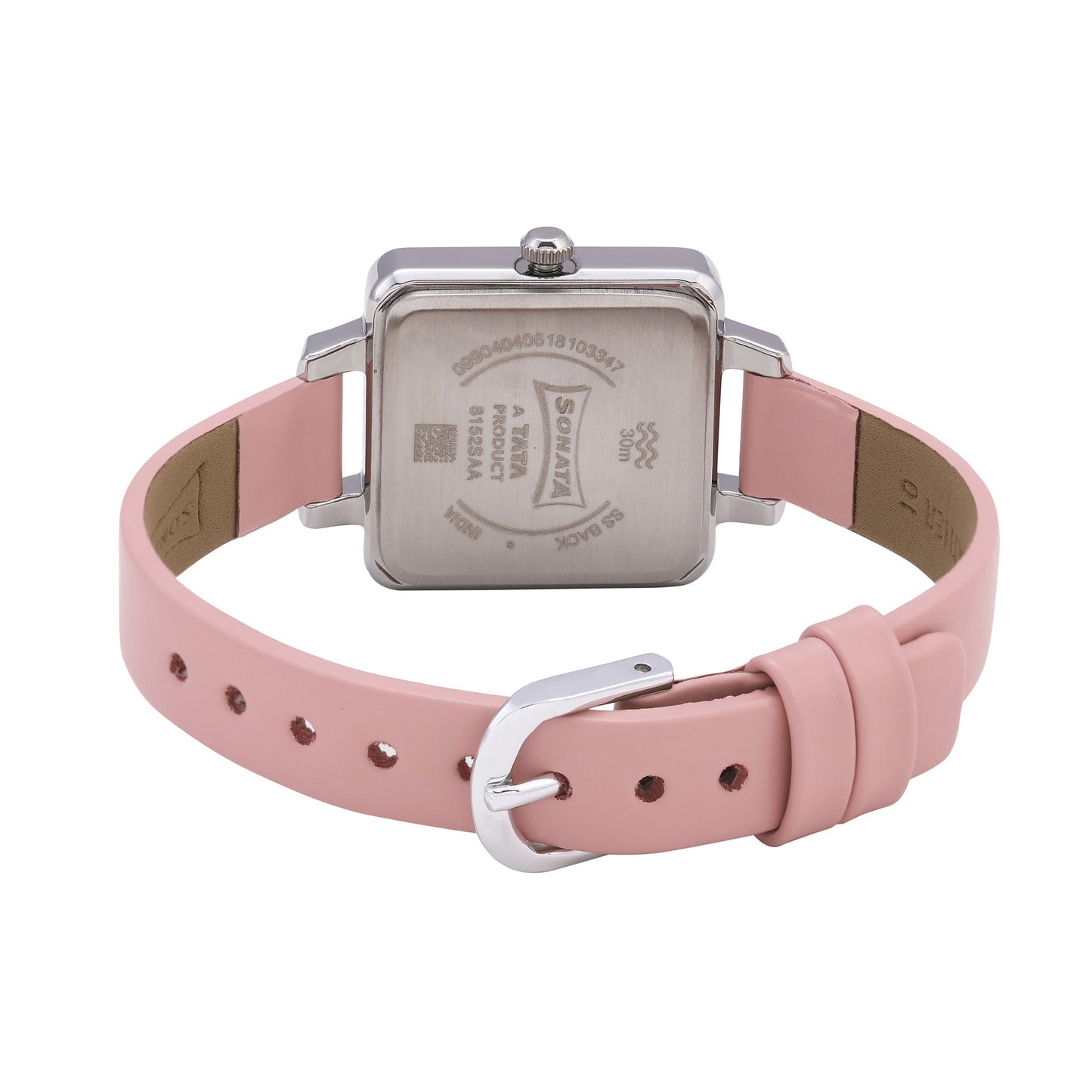 Sonata Splash Grey Dial Women Watch With Leather Strap