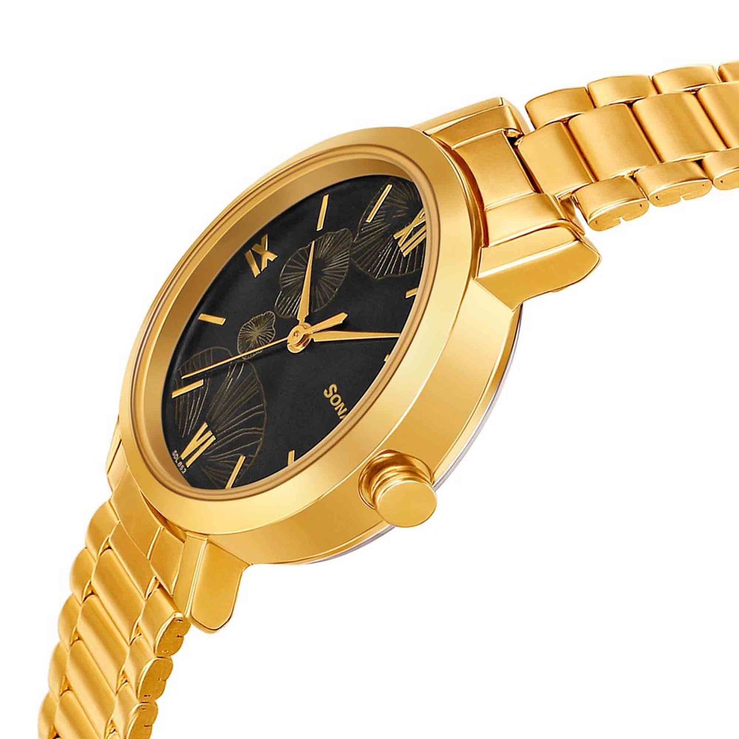 Sonata Linnea Grey Dial Women Watch With Stainless Steel Strap