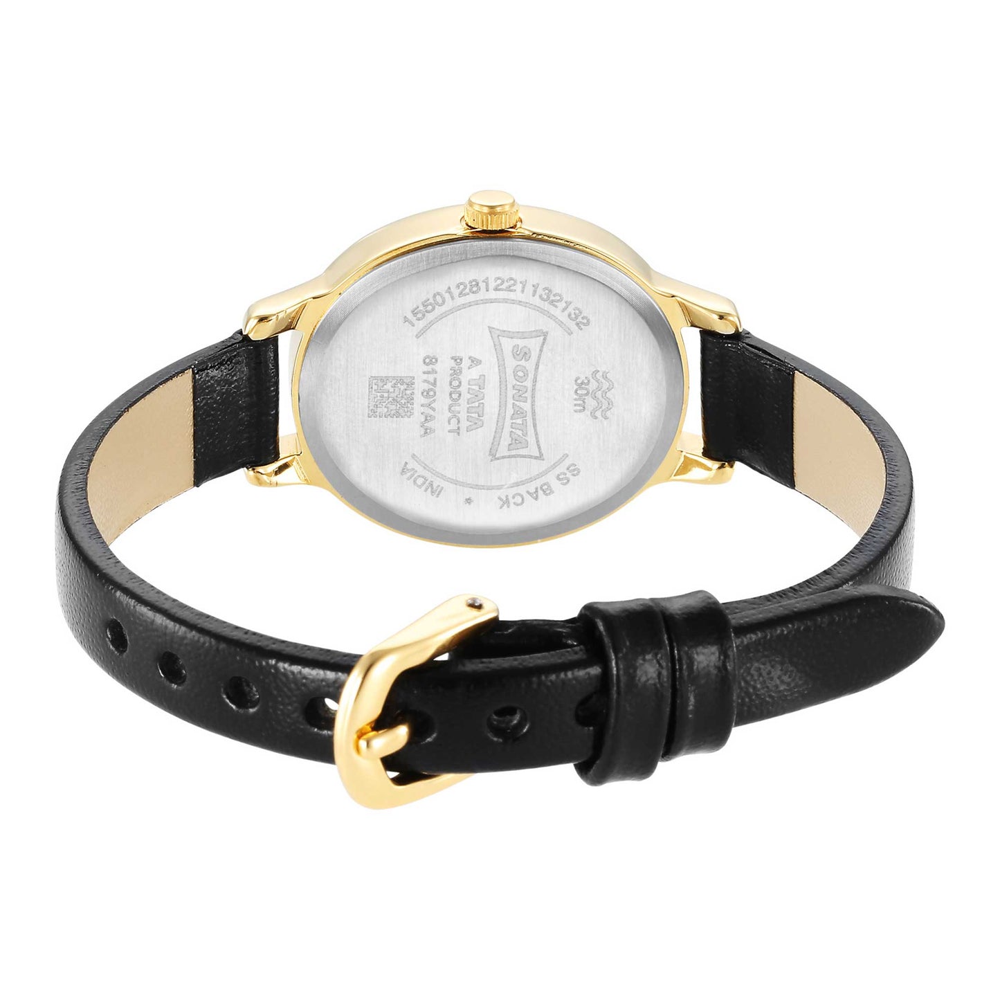 Classic Gold Silver Dial Metal Strap Watch for Women