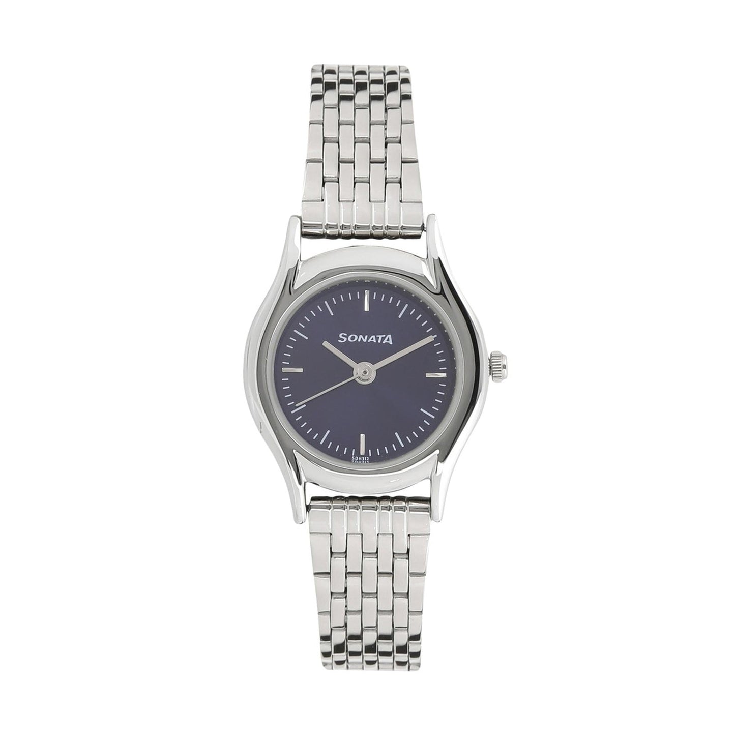 Sonata Essentials Blue Dial Women Watch With Stainless Steel Strap