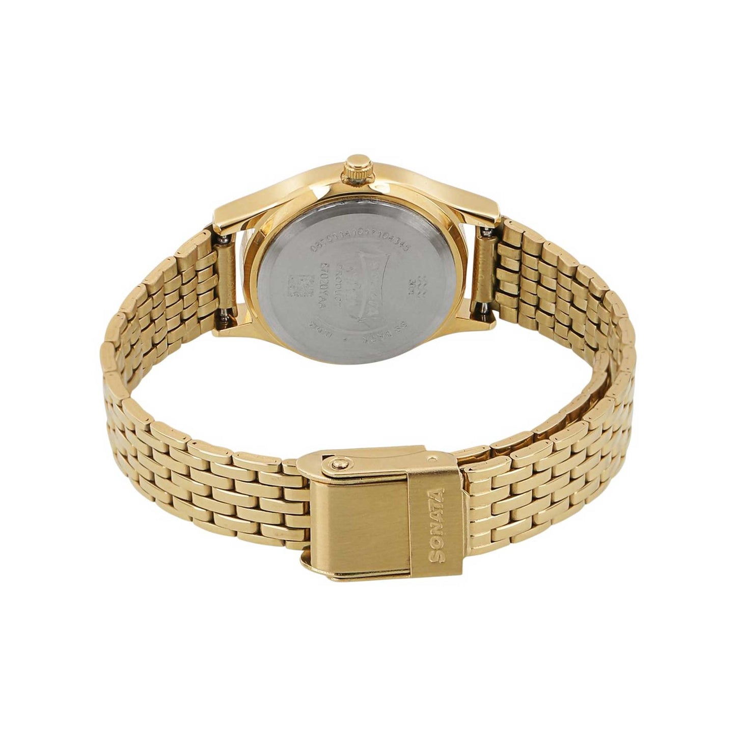 Sonata Essentials Champagne Dial Women Watch With Stainless Steel Strap