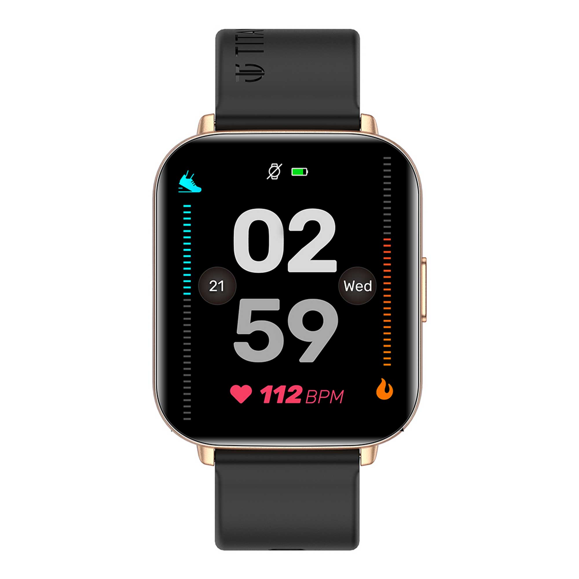 Titan Smart Black Dial Touchscreen Smart watch for Unisex