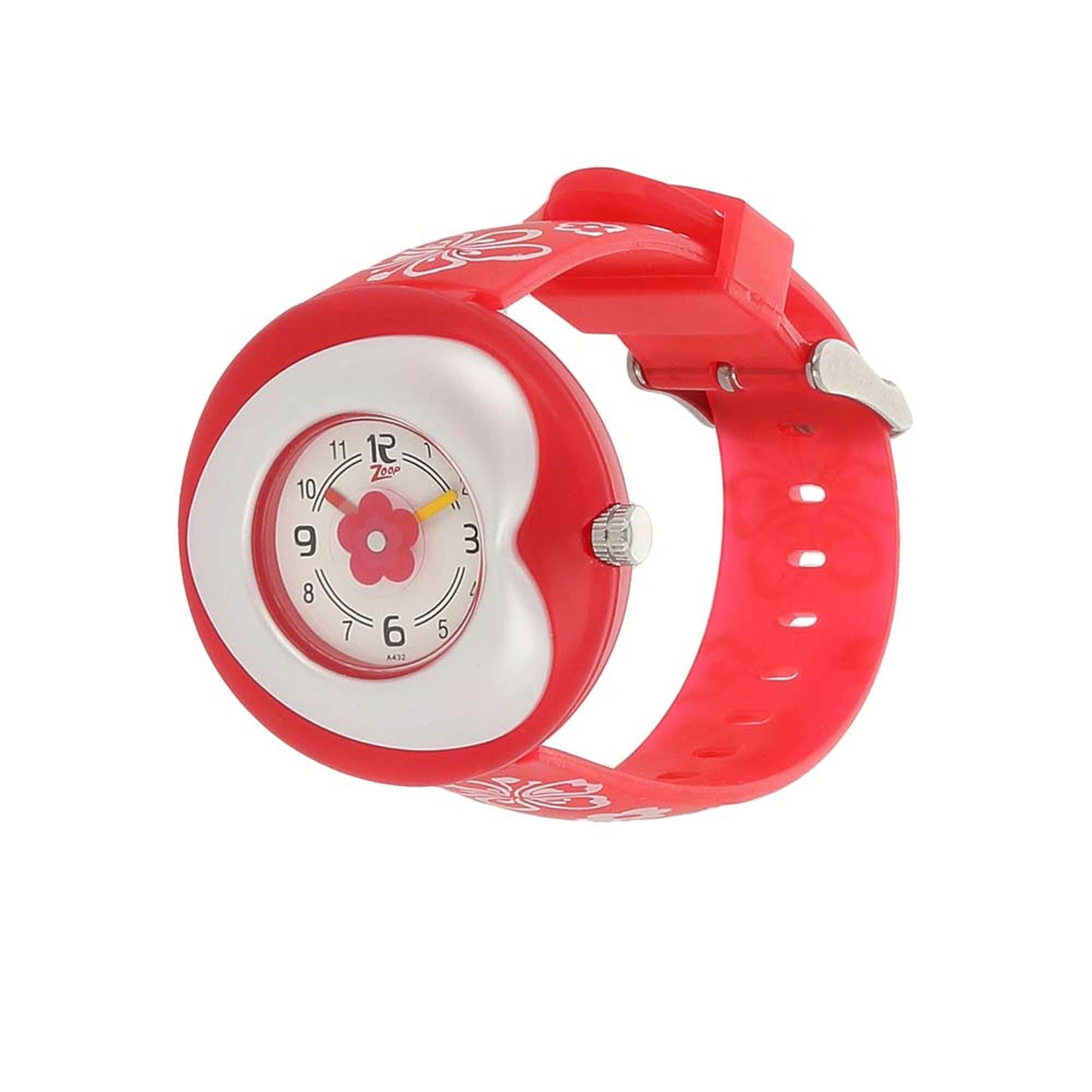 Zoop By Titan Quartz Analog Silver Dial Plastic Strap Watch for Kids