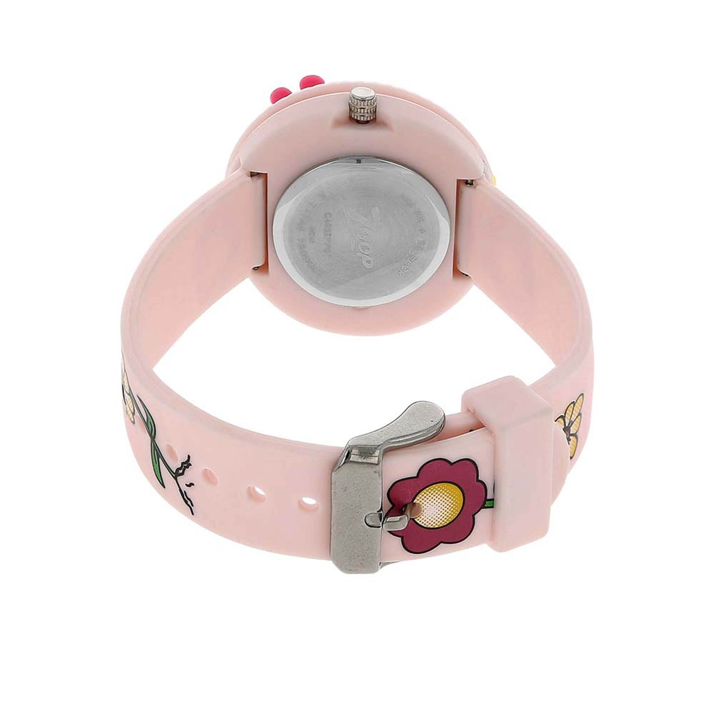 Zoop By Titan Quartz Analog Golden Dial PU Strap Watch for Kids