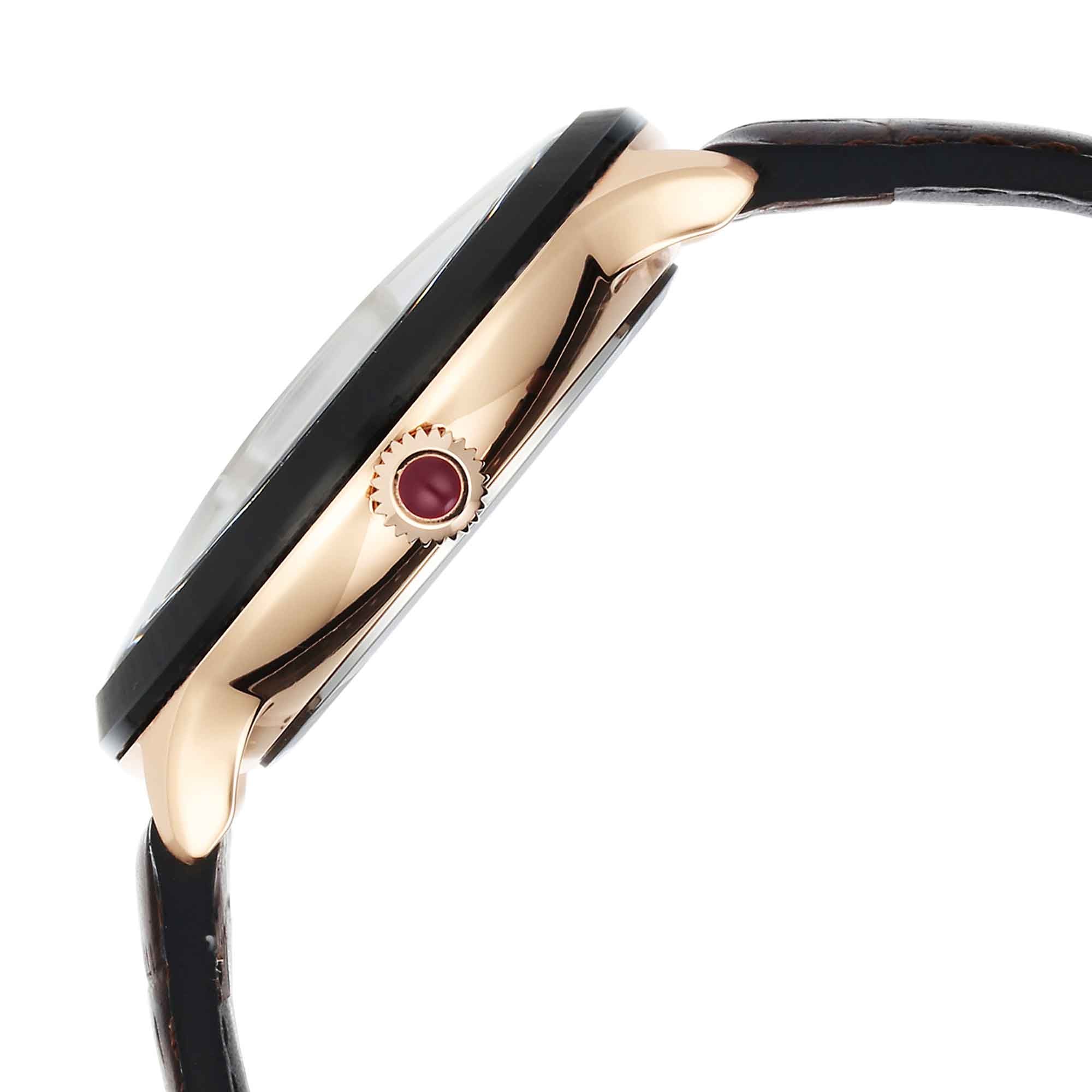 Titan Stellar Luna Sun Moon Phase Brown Dial Watch