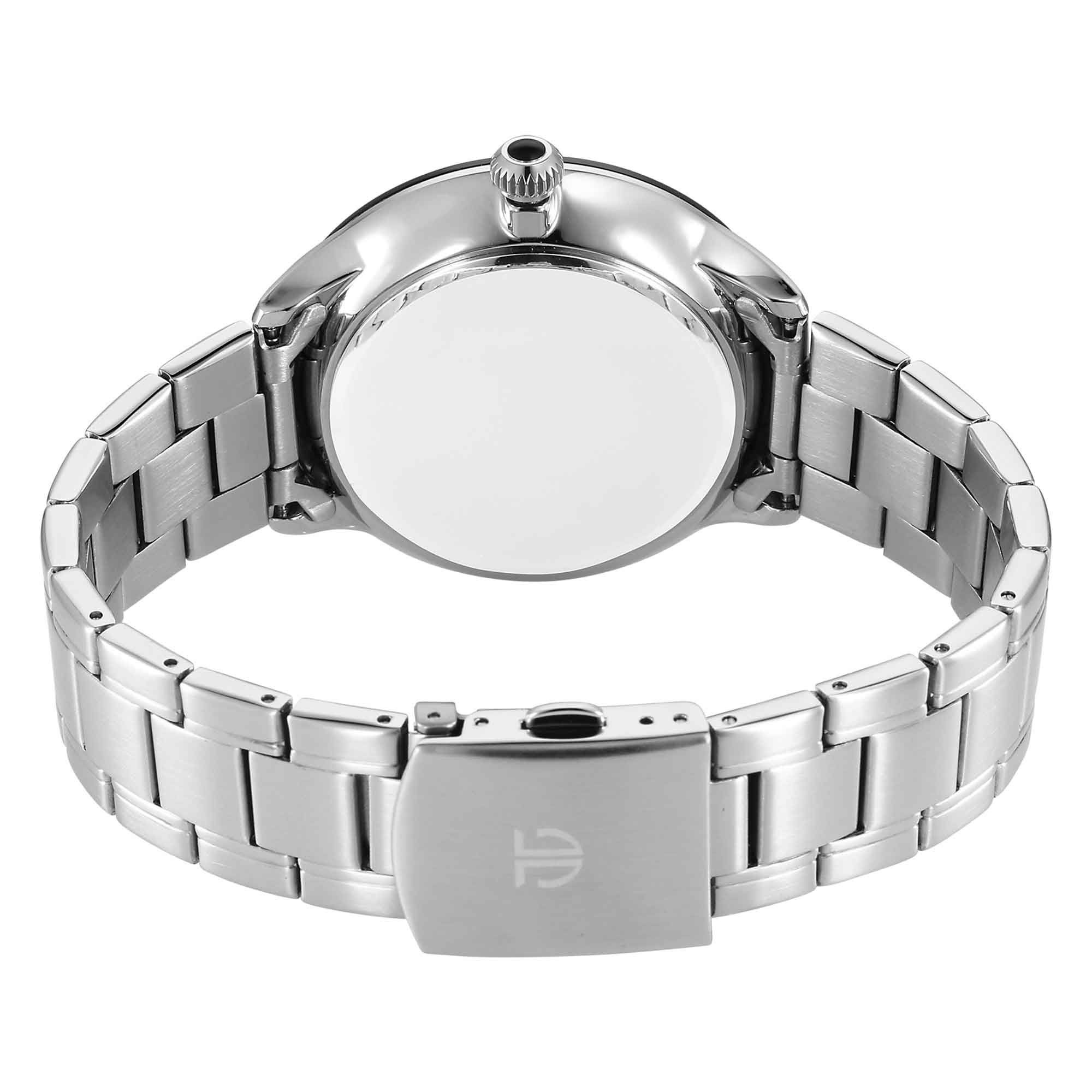 Titan Stellar Luna Sun Moon Phase Grey Dial Watch