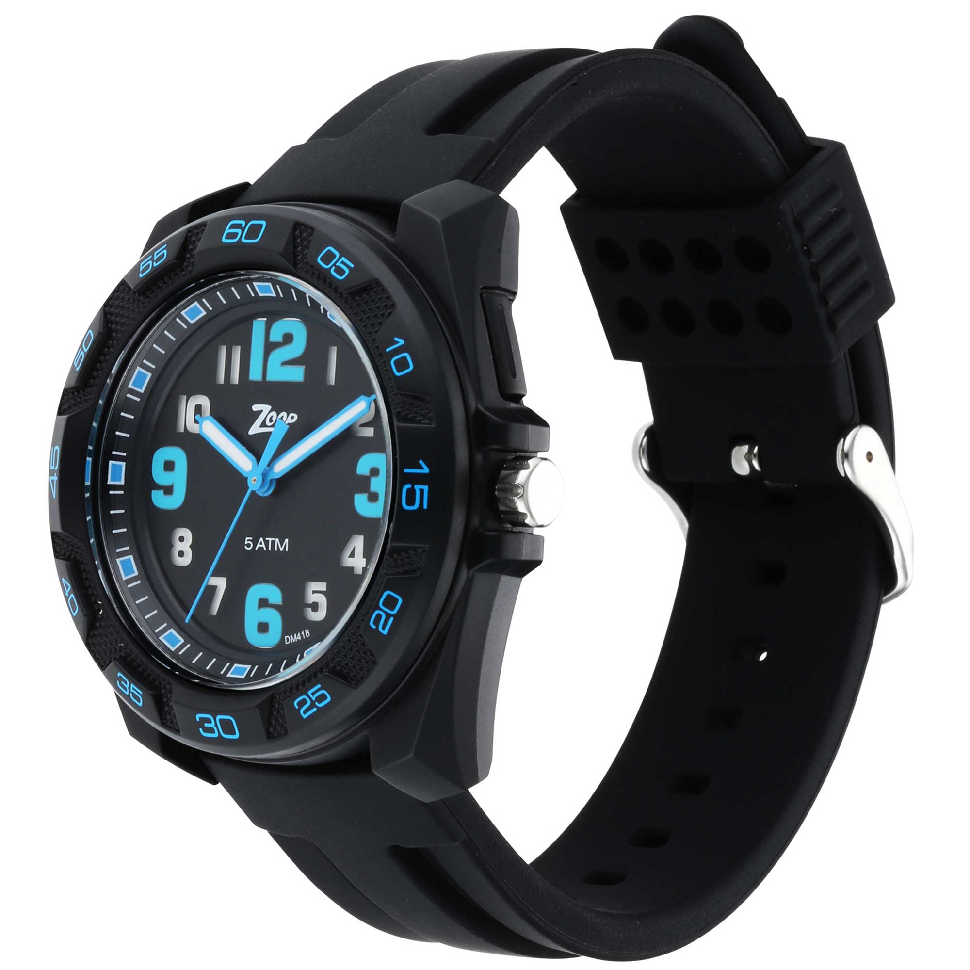 Zoop By Titan Quartz Analog Black Dial Silicone Strap Watch for