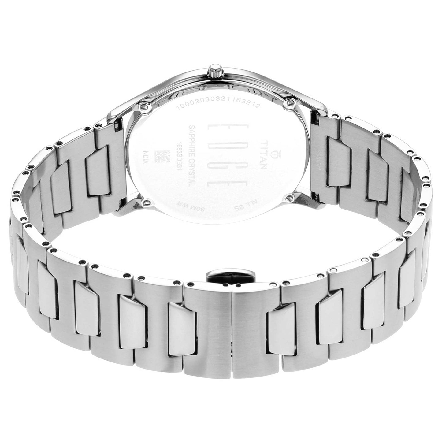Titan Quartz Analog Silver Dial Stainless Steel Strap Watch for Men