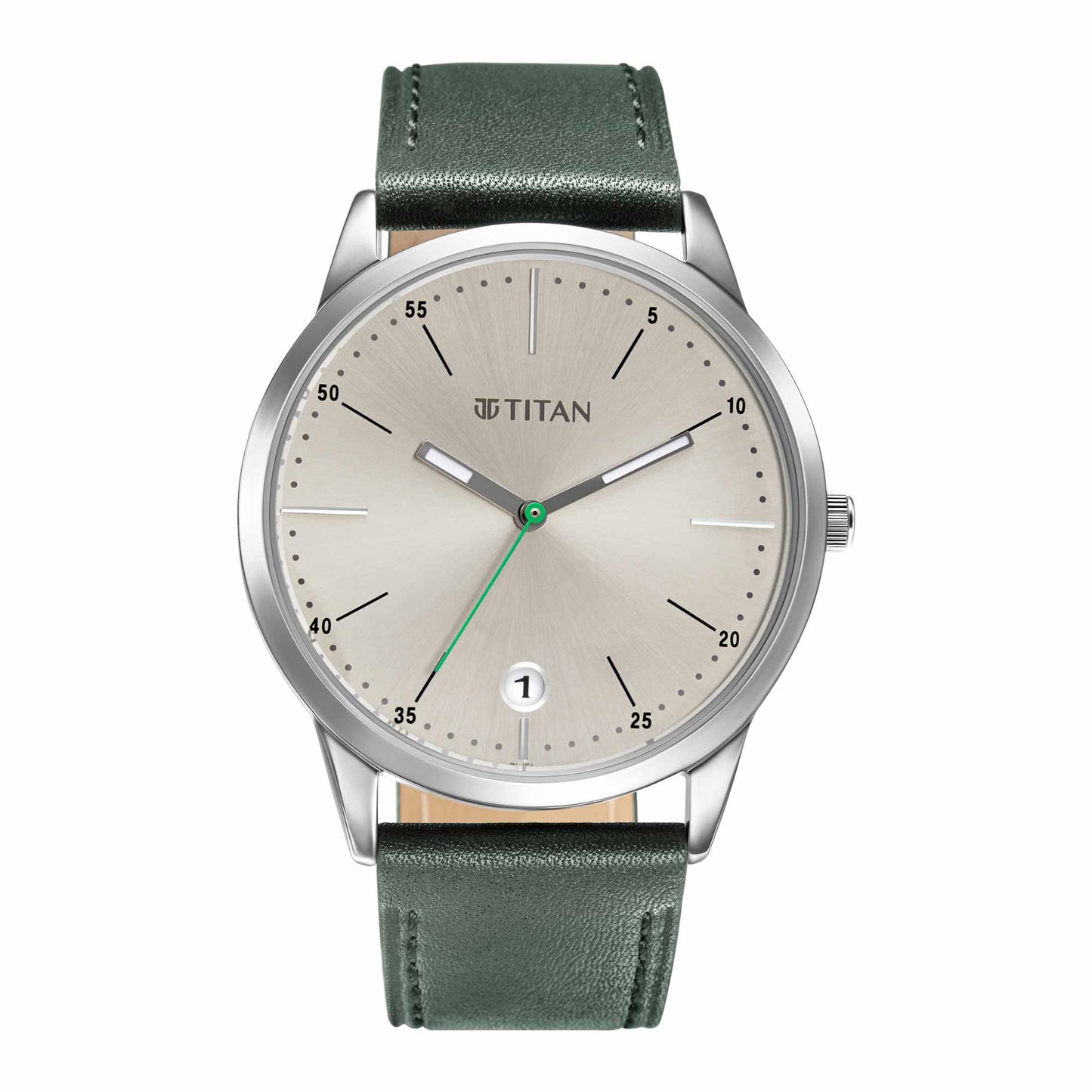 Titan Quartz Analog Leather Strap Watch for Men