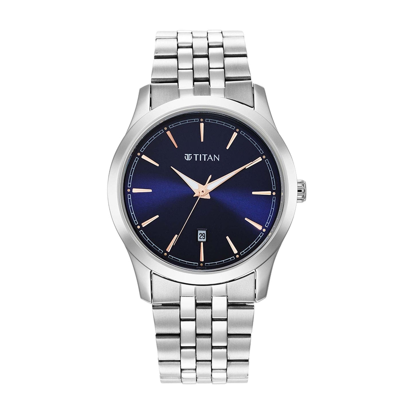 Titan Trendsetters Blue Dial Analog Stainless Steel Strap watch for Men