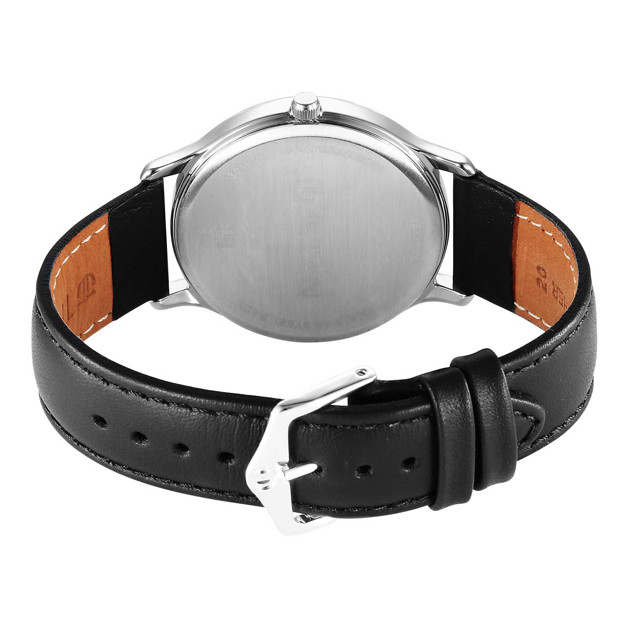 Titan Karishma Quartz Analog Green Dial Leather Strap Watch for Men