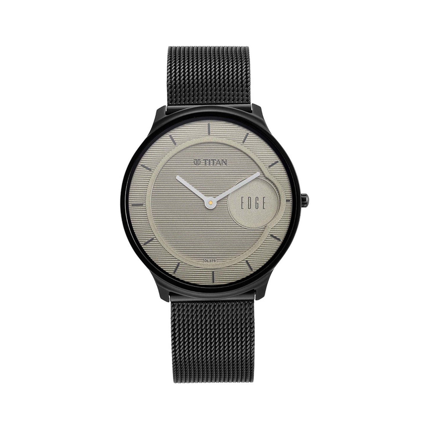 Titan Edge Baseline Beige Analog Stainless Steel Strap watch for Men