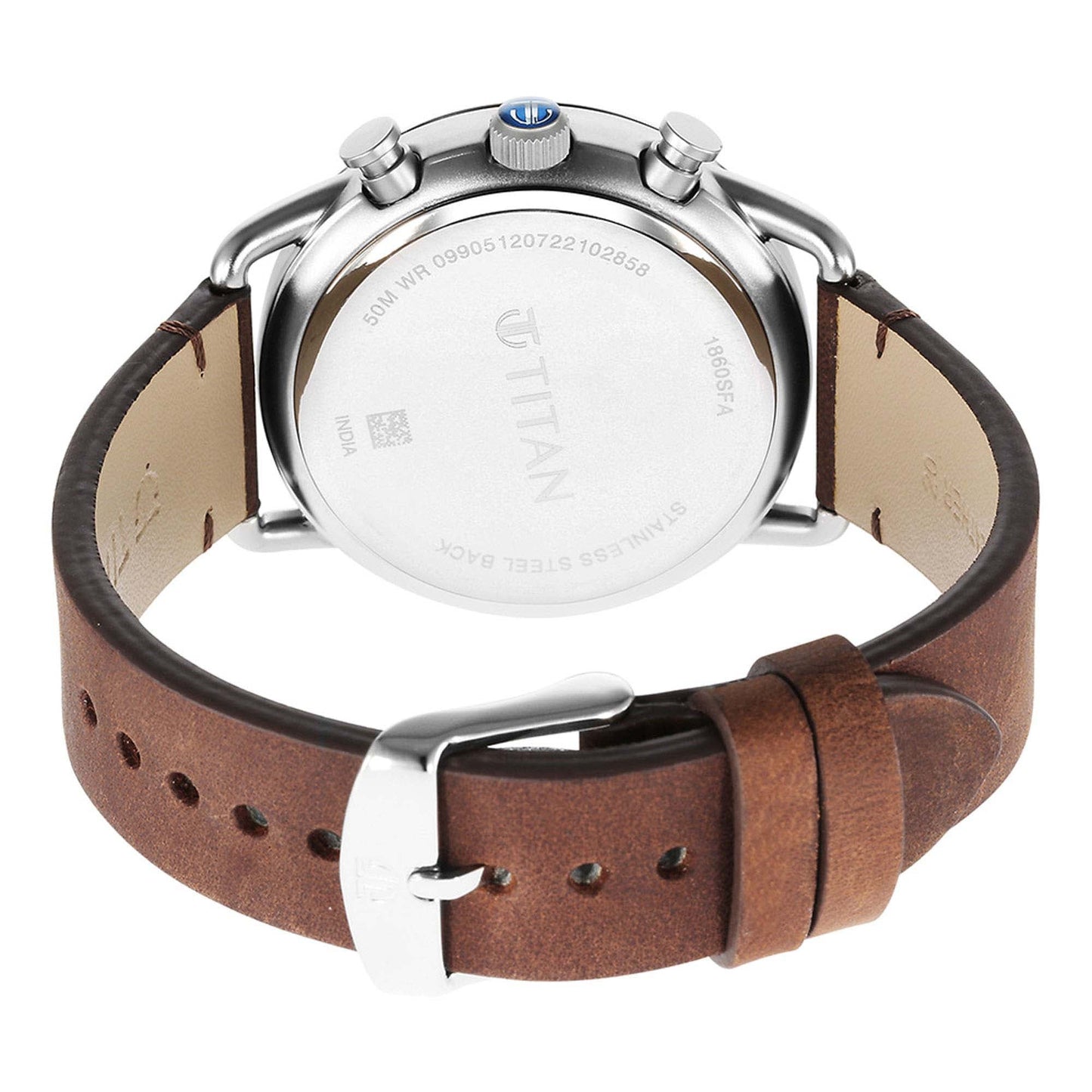 Titan Quartz Analog Leather Strap Watch for Men