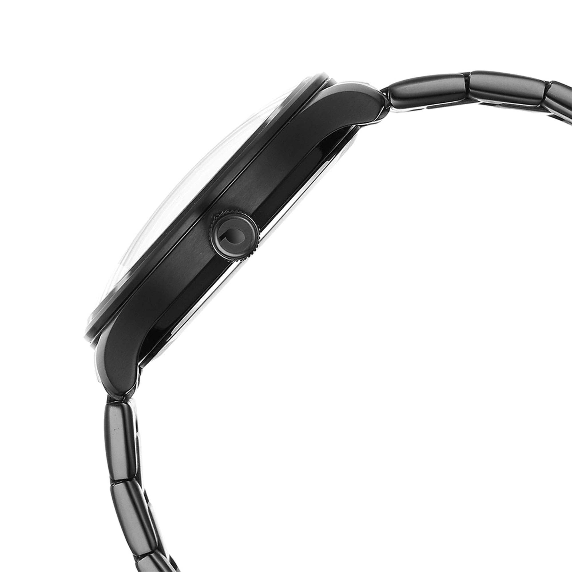 Titan Quartet Black Dial Analog Stainless Steel Strap watch for Men