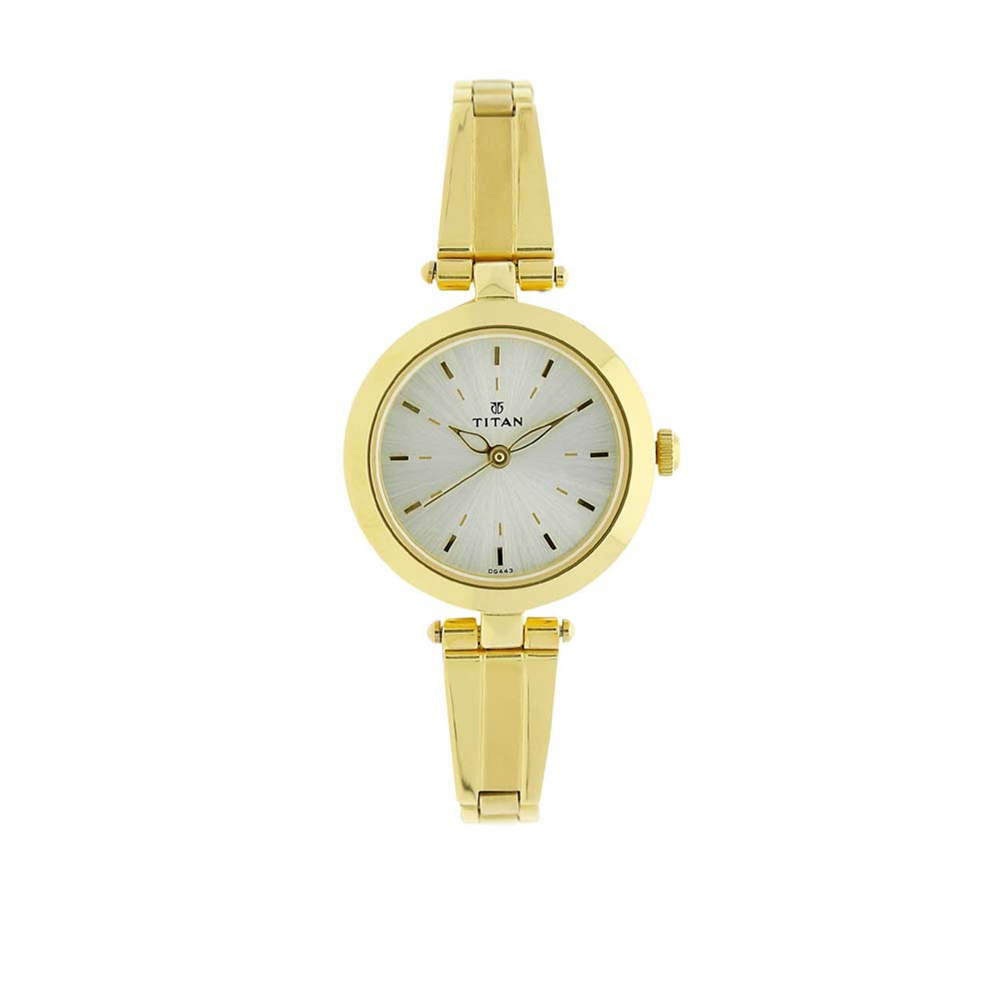 Titan Karishma Champagne Dial Women Watch With Stainless Steel Strap
